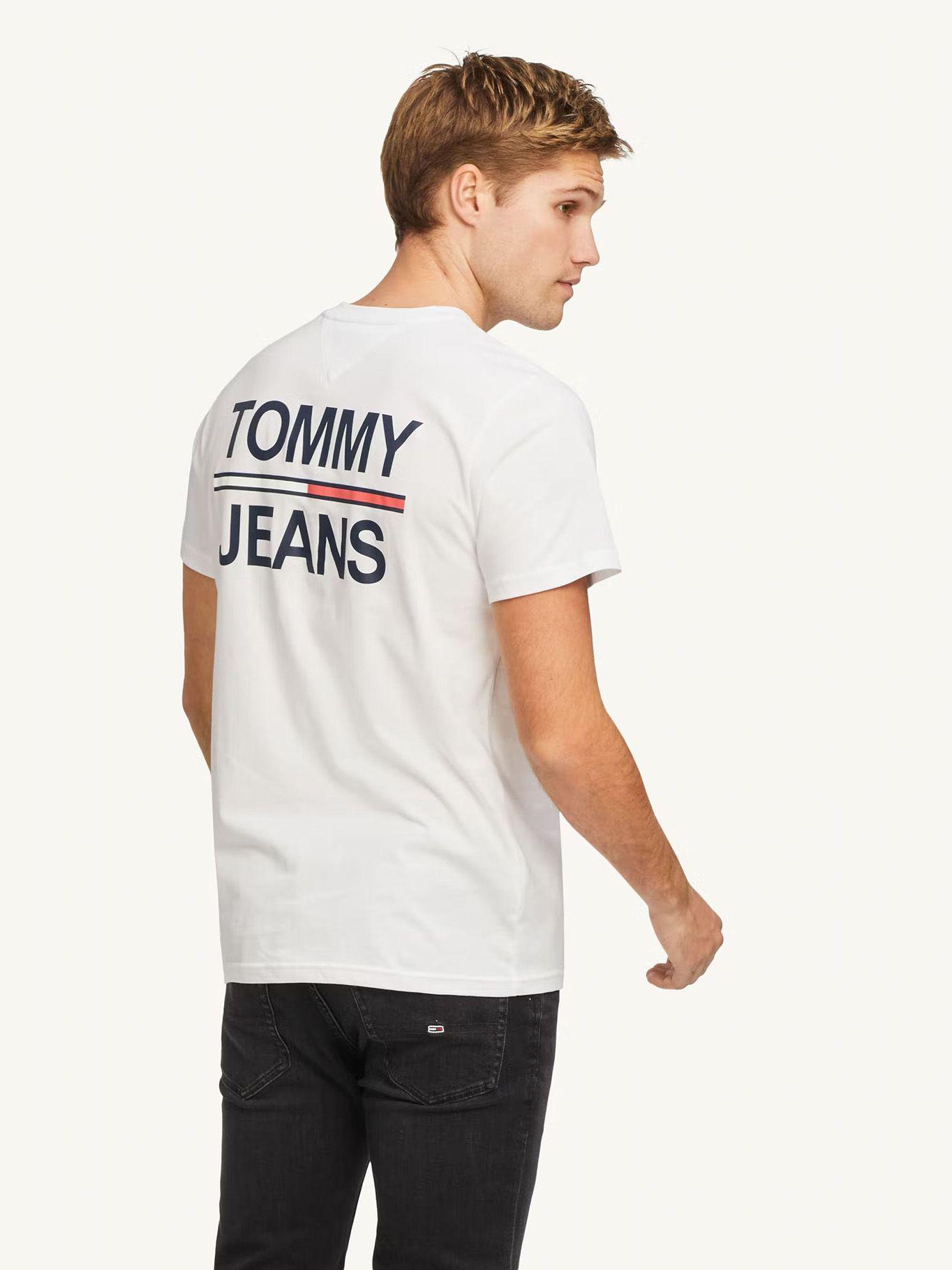Polera Bold Flag Graphic Blanco Tommy Jeans E2-1