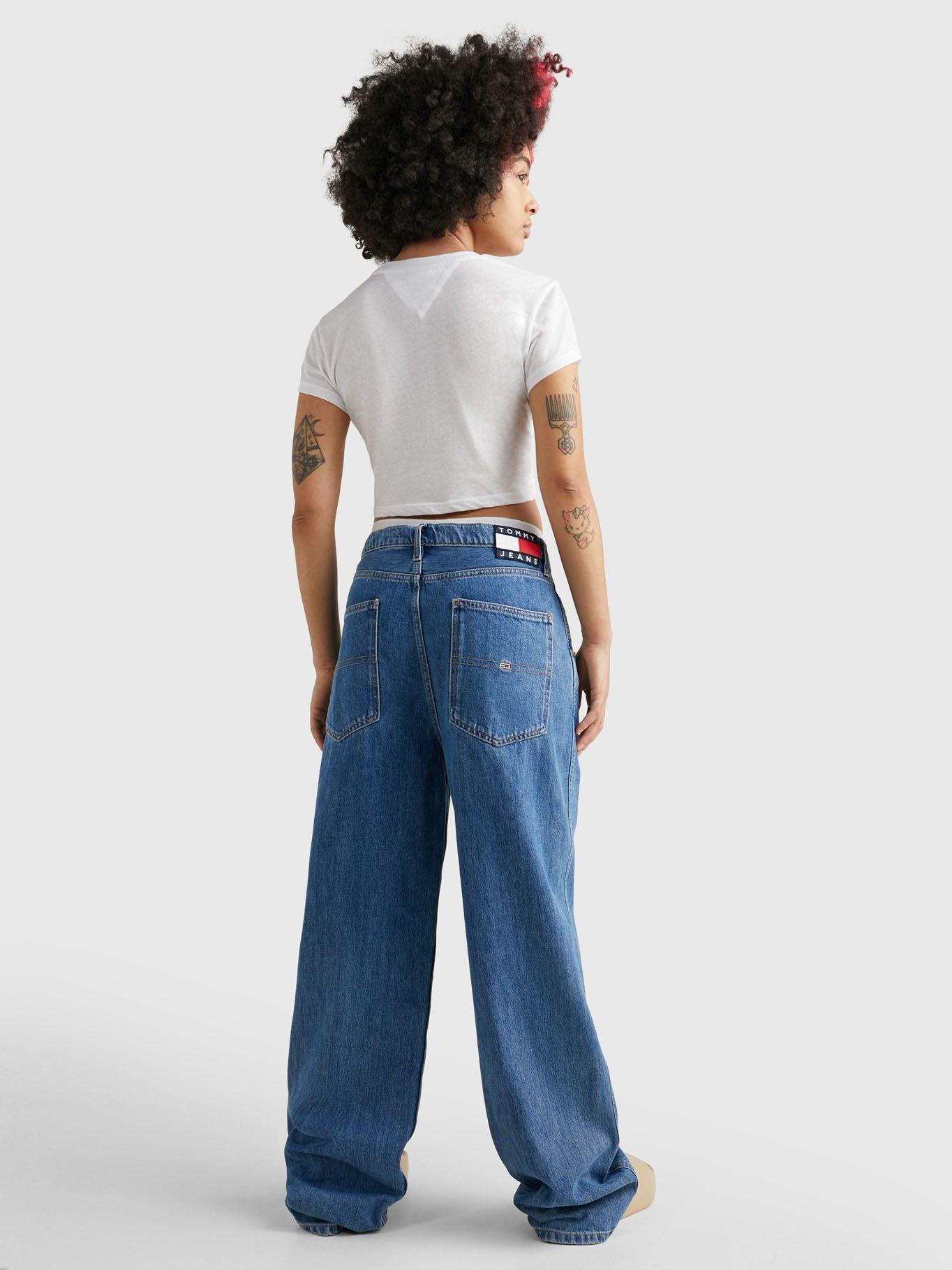 Polera Essential Cropped Con Logo Blanco Tommy Jeans-2