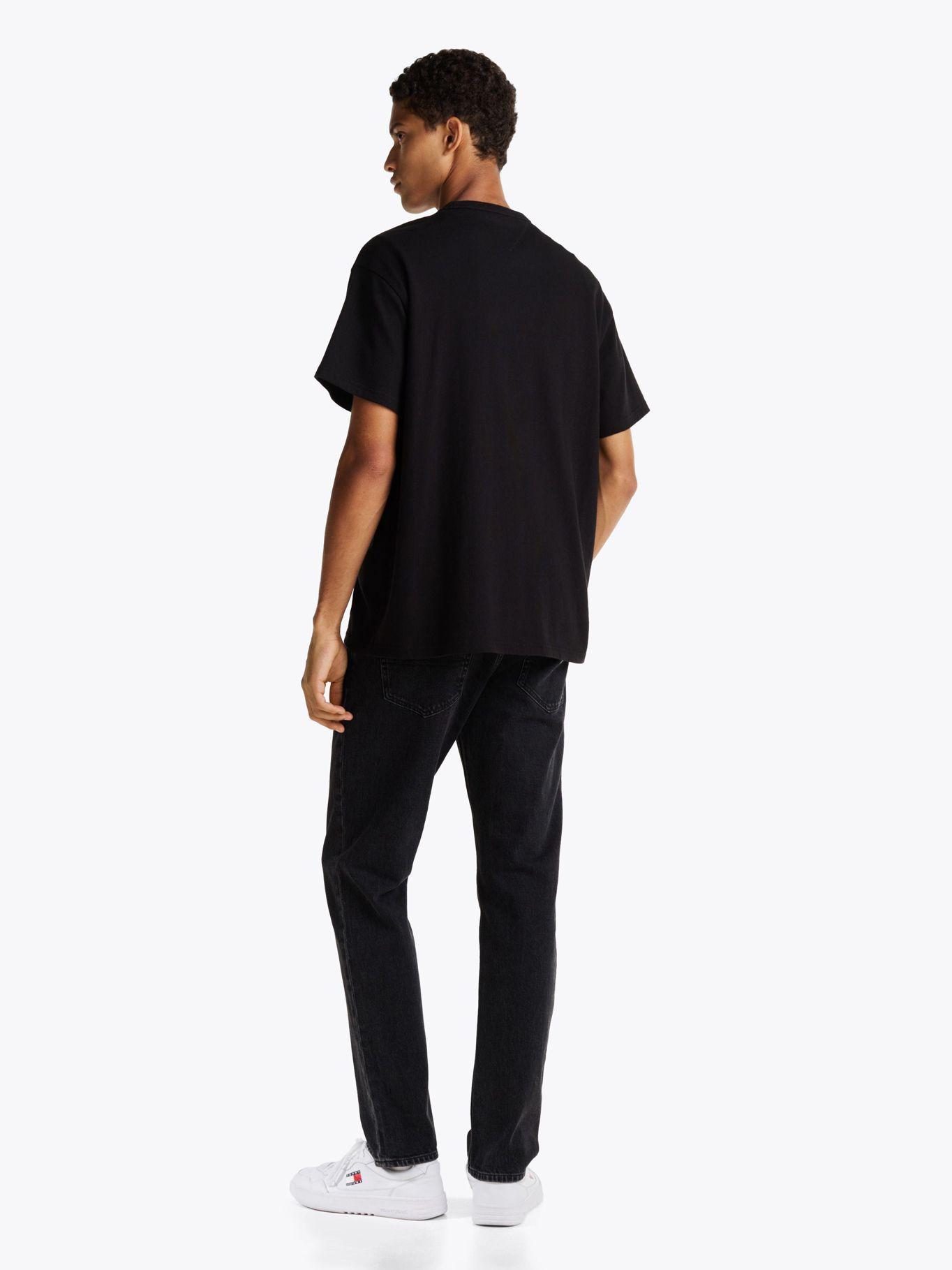 Polera Con Logo Bordado Relaxed Fit Tommy Jeans Negro-2