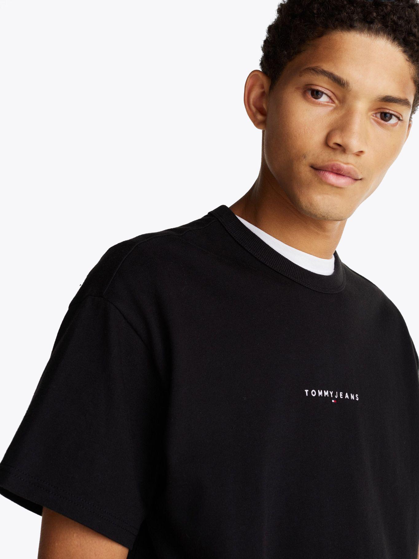 Polera Con Logo Bordado Relaxed Fit Tommy Jeans Negro-3