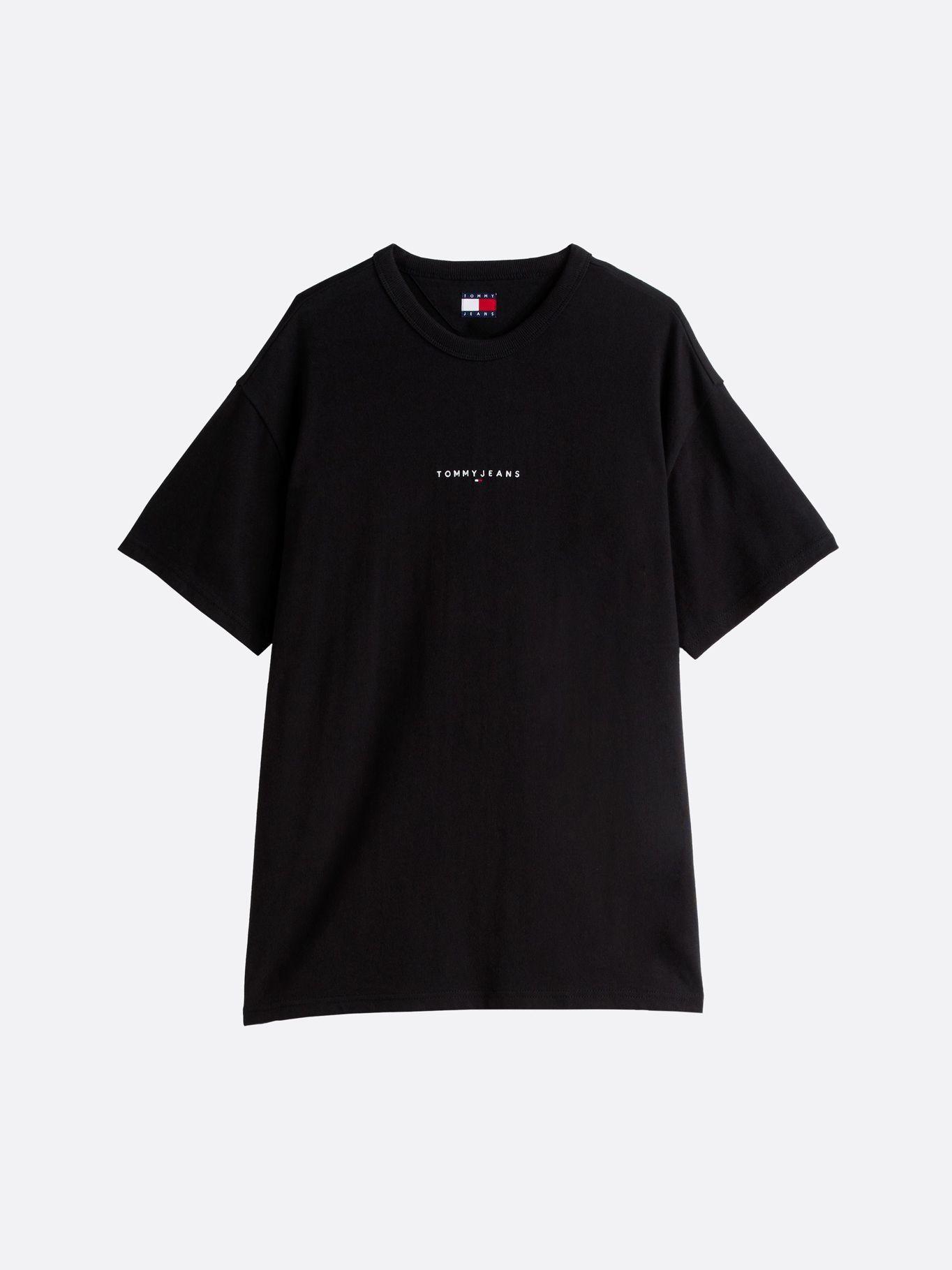 Polera Con Logo Bordado Relaxed Fit Tommy Jeans Negro-4