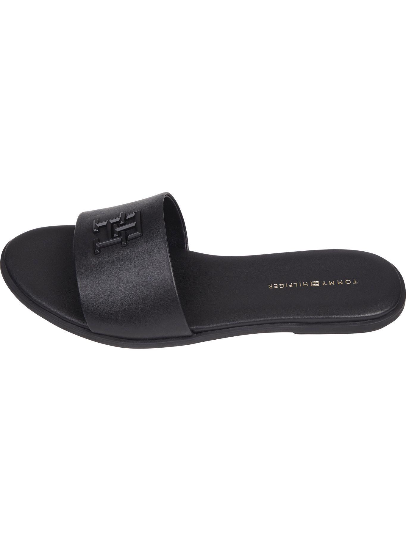 Sandalias Pop Mule Con Logo Negro Tommy Hilfiger-2
