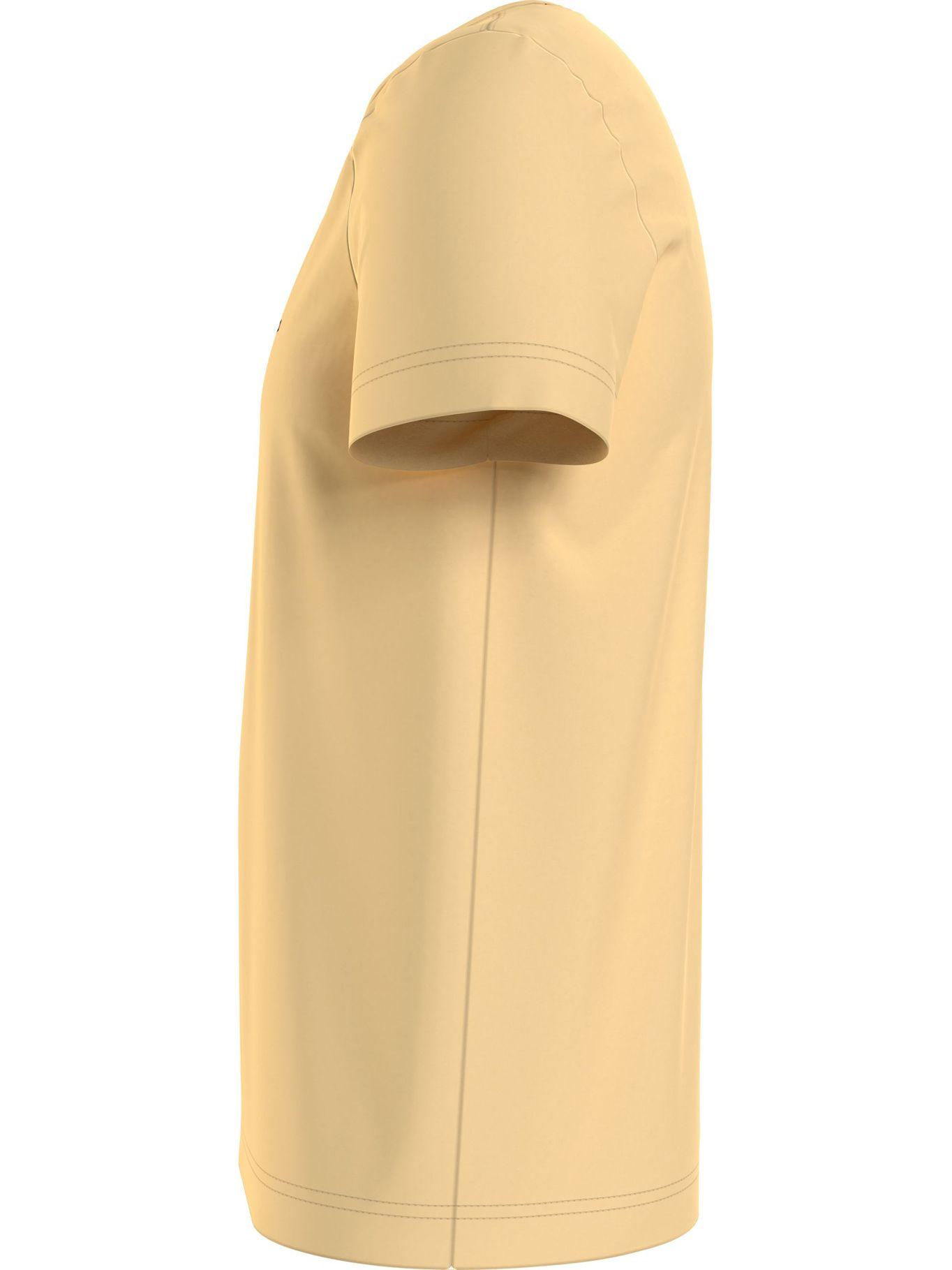 Polera Cotton Neck Slim Fit Amarillo Tommy Hilfiger-3