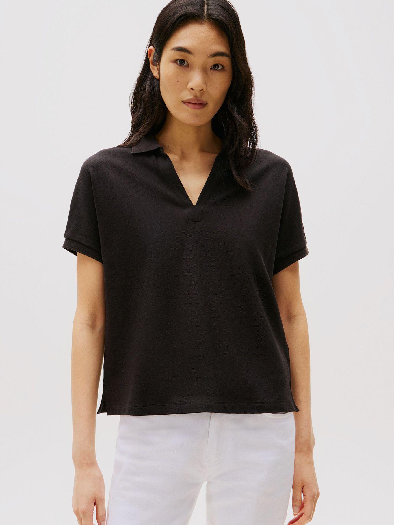 Polo Relaxed Solid Con Logo Negro Tommy Hilfiger-0