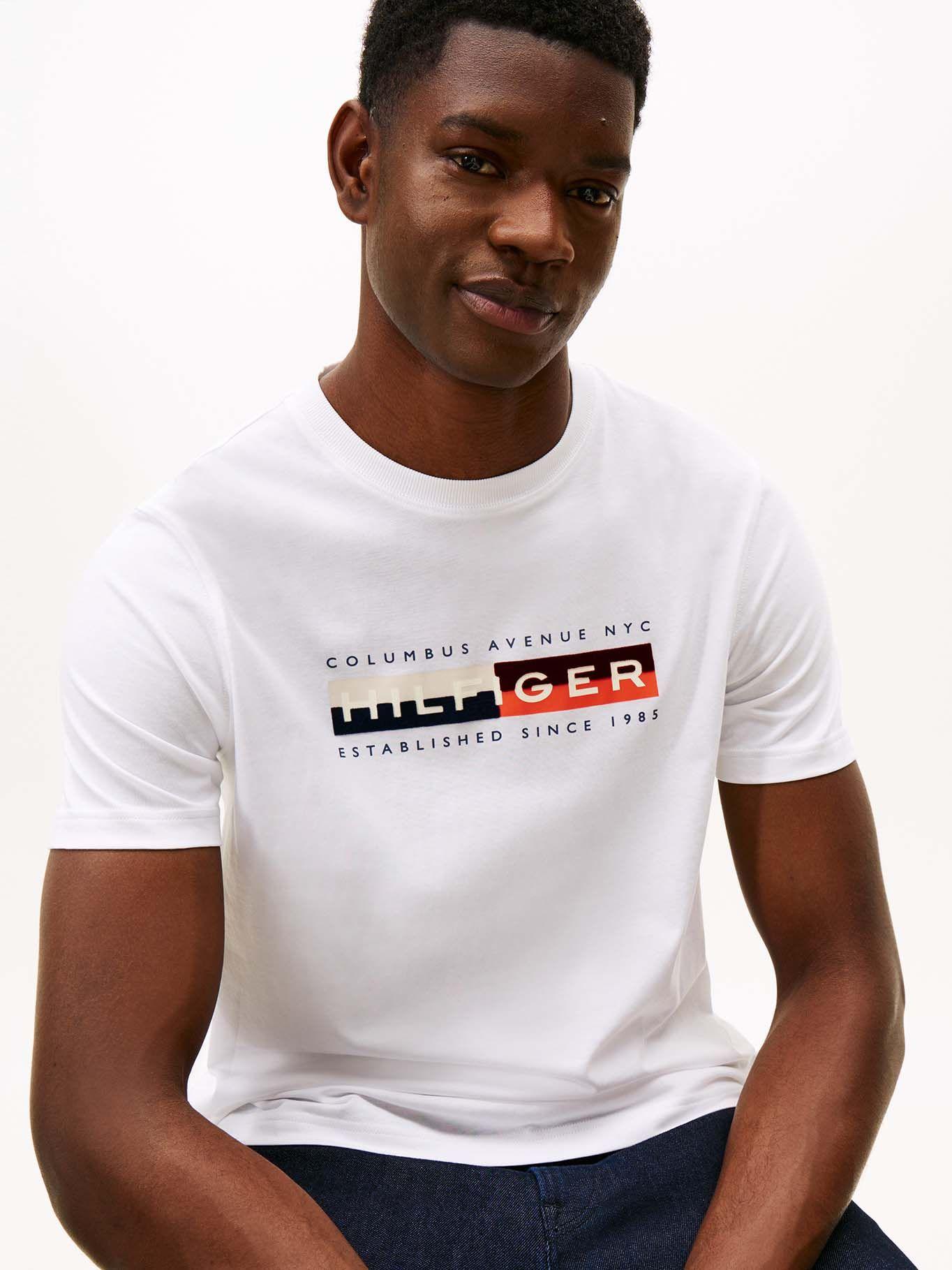 Polera Colour Block Graphic Logo Blanco Tommy Hilfiger-3