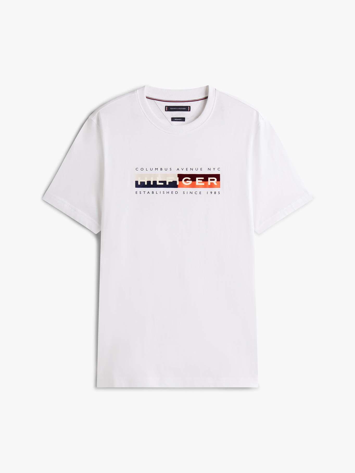 Polera Colour Block Graphic Logo Blanco Tommy Hilfiger-4
