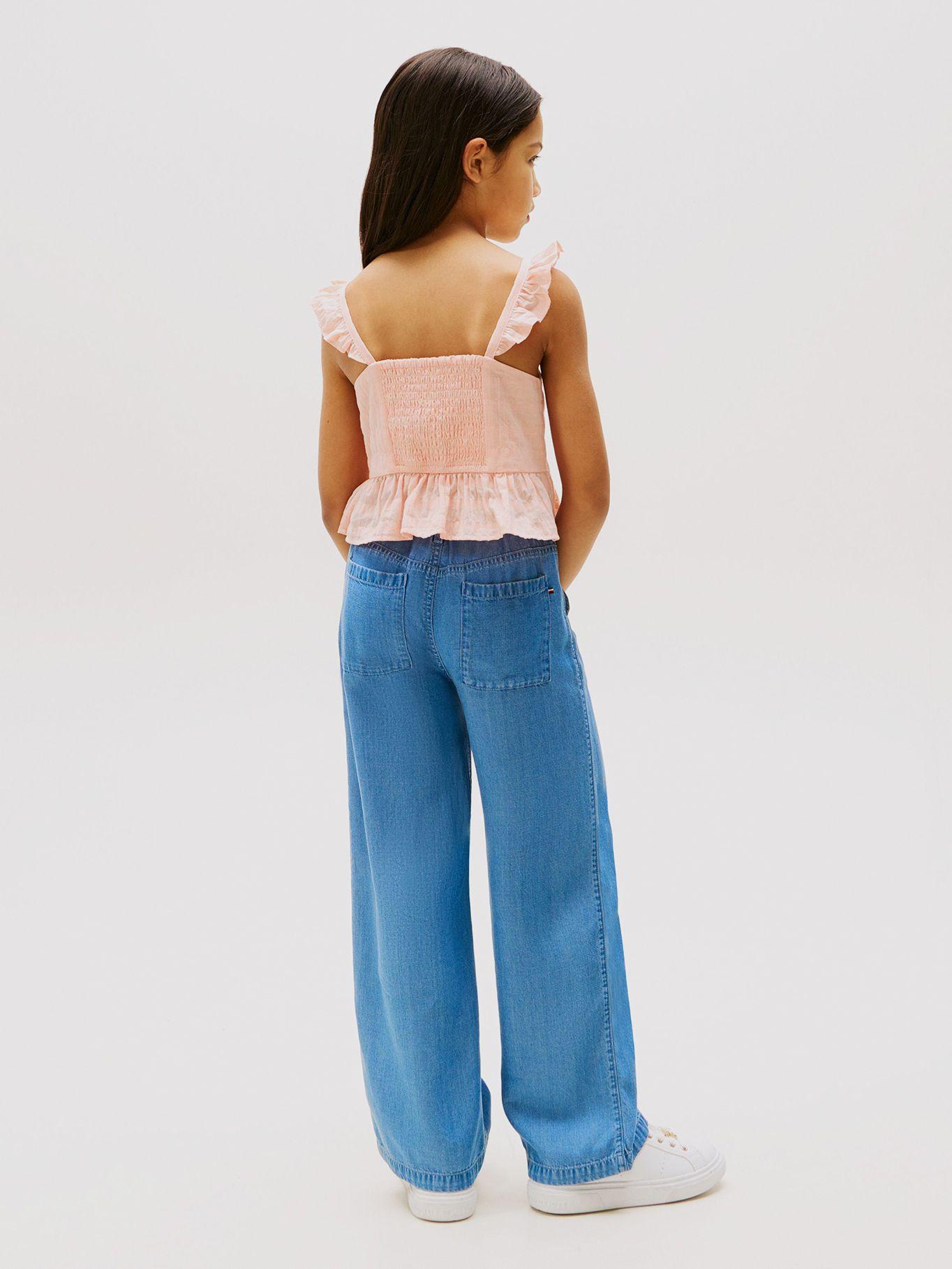 Top Texturizado Con Volantes Rosado Tommy Hilfiger-2