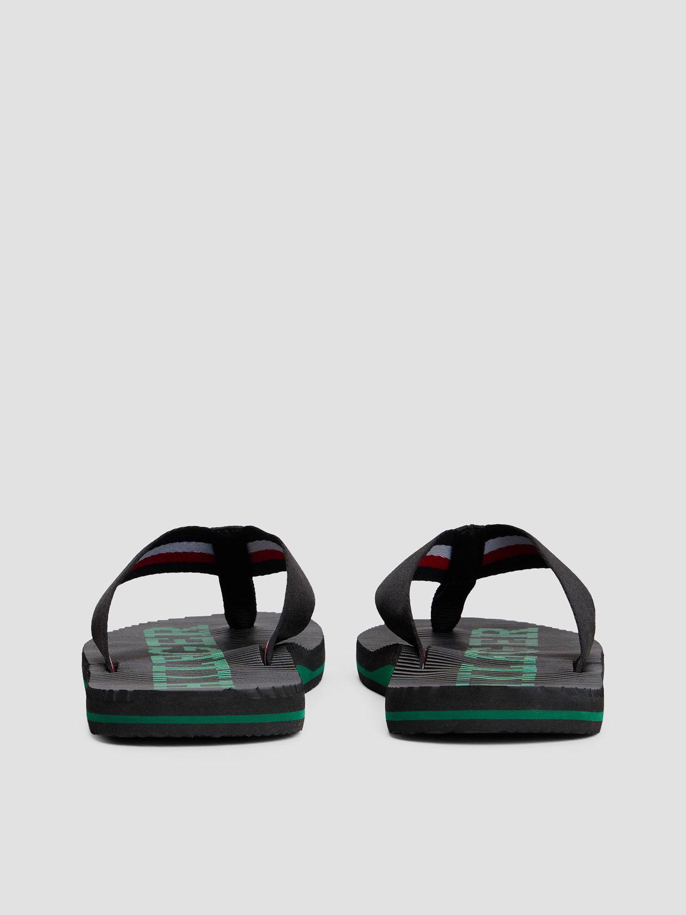 Sandalia Logo Plantilla Masaje Negro Tommy Hilfiger-1