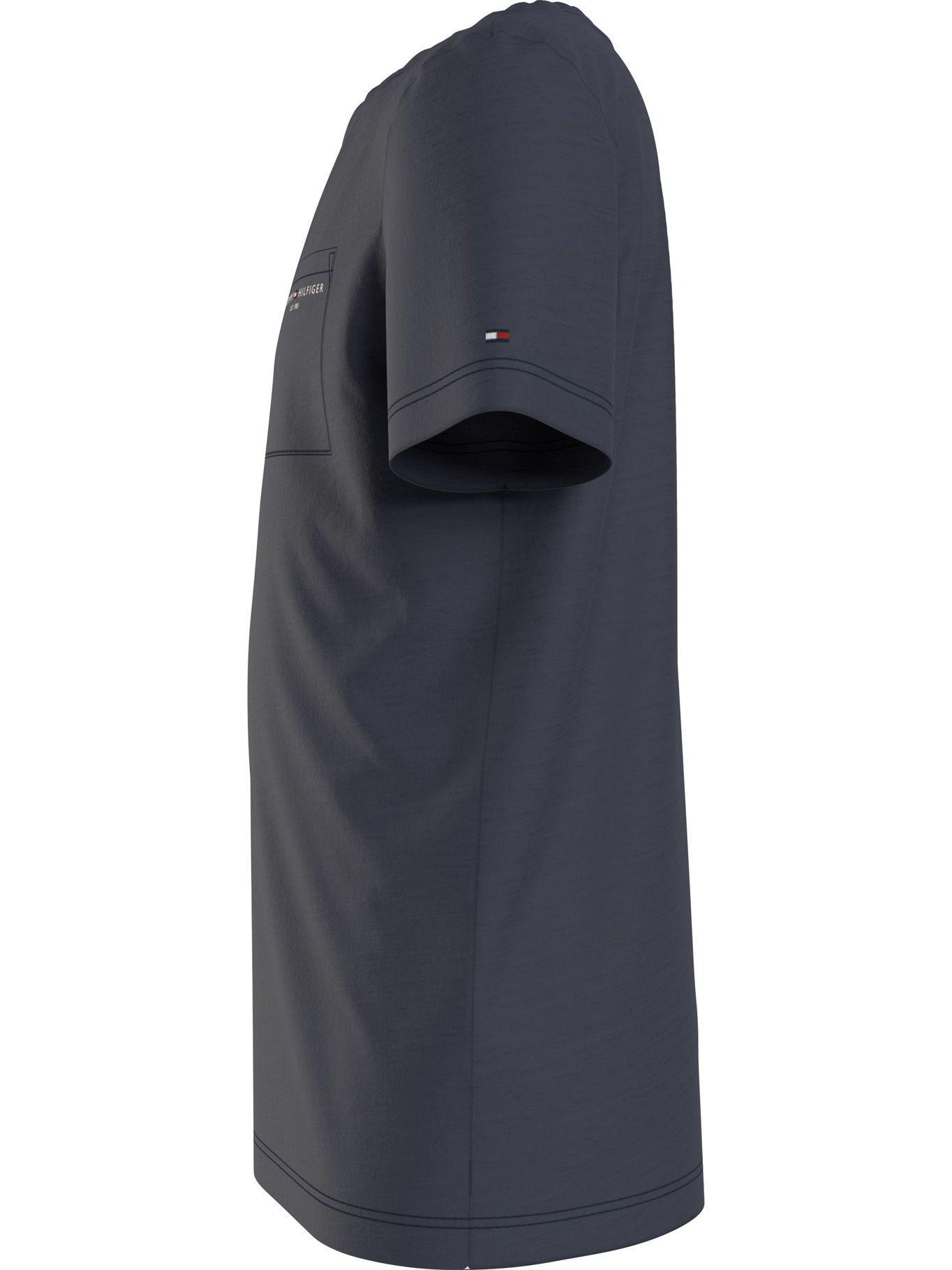 Polera Slub Pocket Azul Tommy Hilfiger M2-3