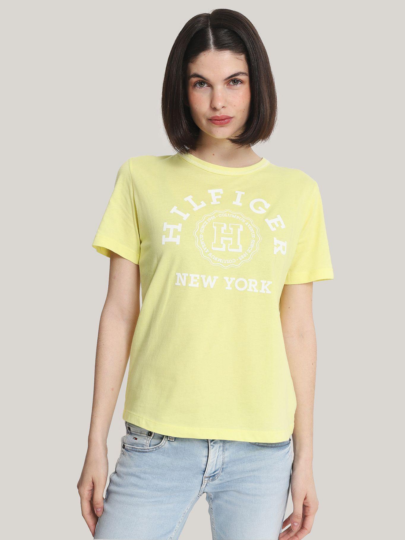 Polera Varsity Logo Monogram Amarillo Tommy Hilfiger-0