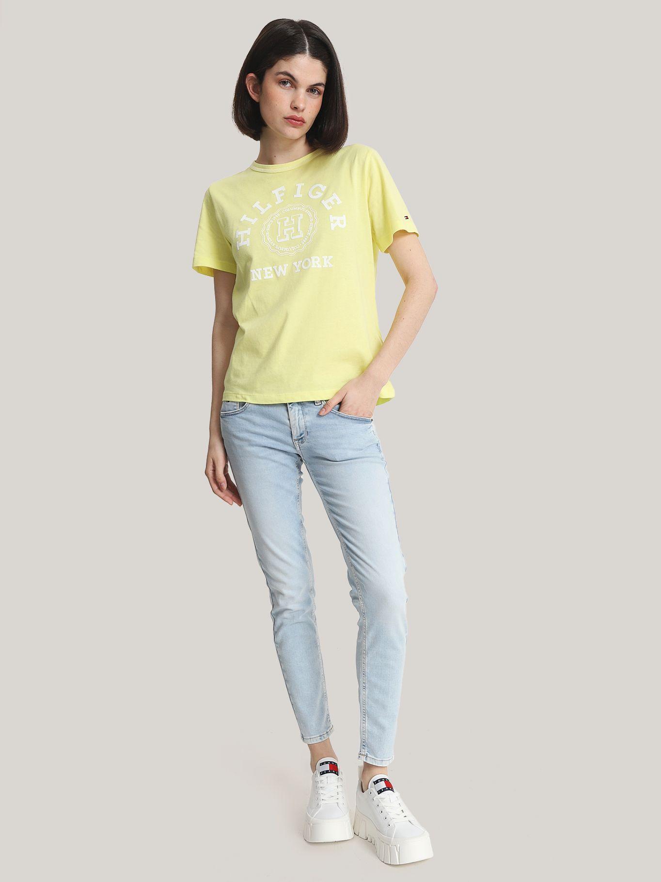 Polera Varsity Logo Monogram Amarillo Tommy Hilfiger-1