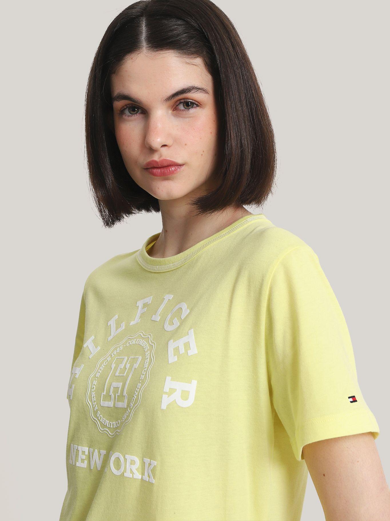 Polera Varsity Logo Monogram Amarillo Tommy Hilfiger-3
