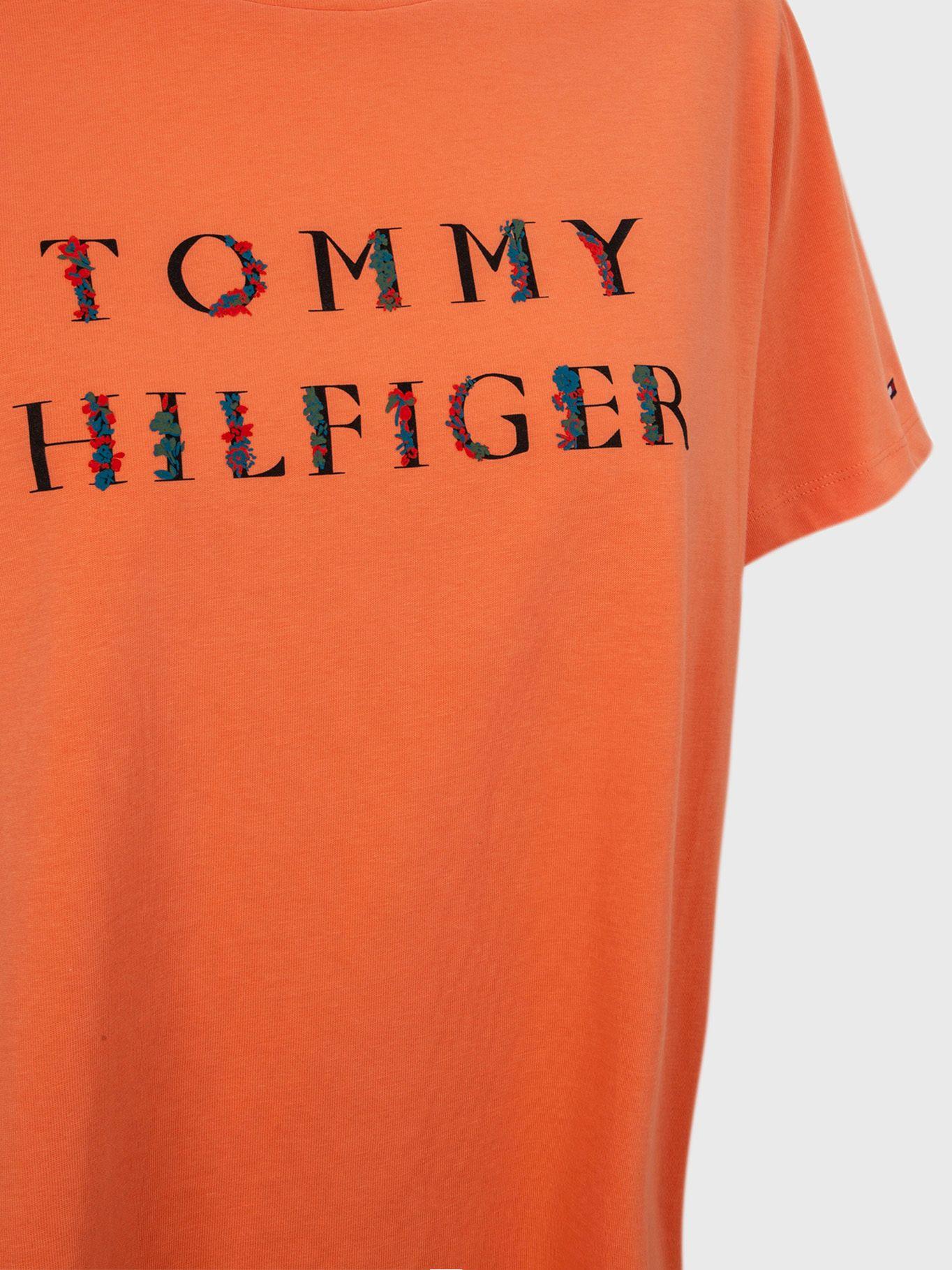 Polera Curve Flores Coral Tommy Hilfiger A2-2