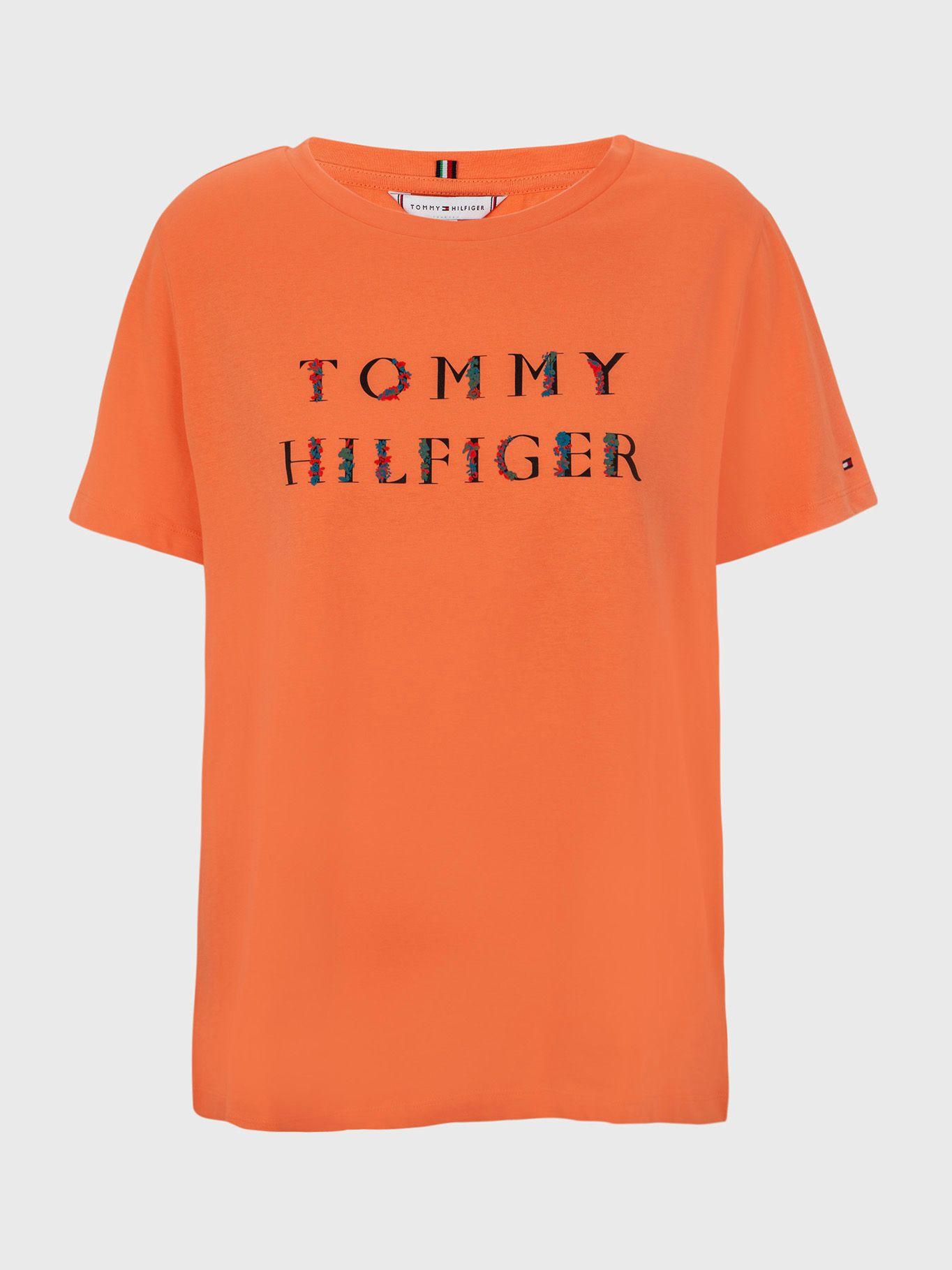 Polera Curve Flores Coral Tommy Hilfiger A2-0