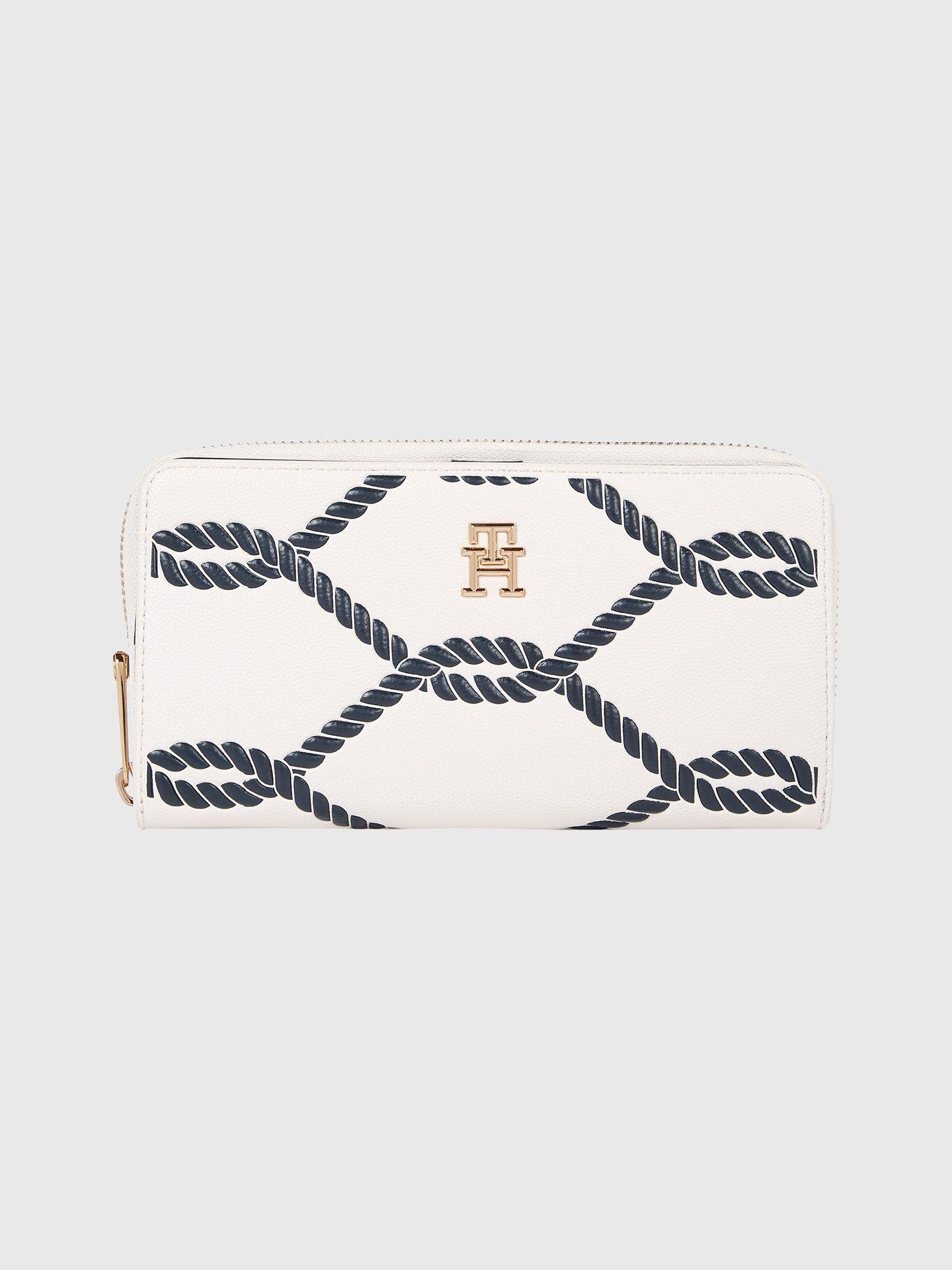 Billetera Timeless Large Con Logo Blanco Tommy Hilfiger-0