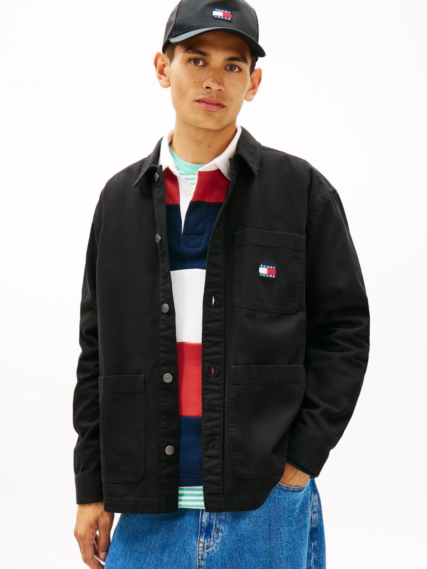 Sobrecamisa Oversize Con Parche Tommy Jeans Negro-0