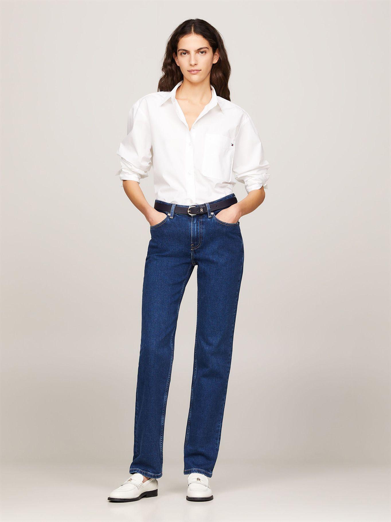 JEANS CLASSICS DE TALLE MEDIO AZUL TOMMY HILFIGER-1
