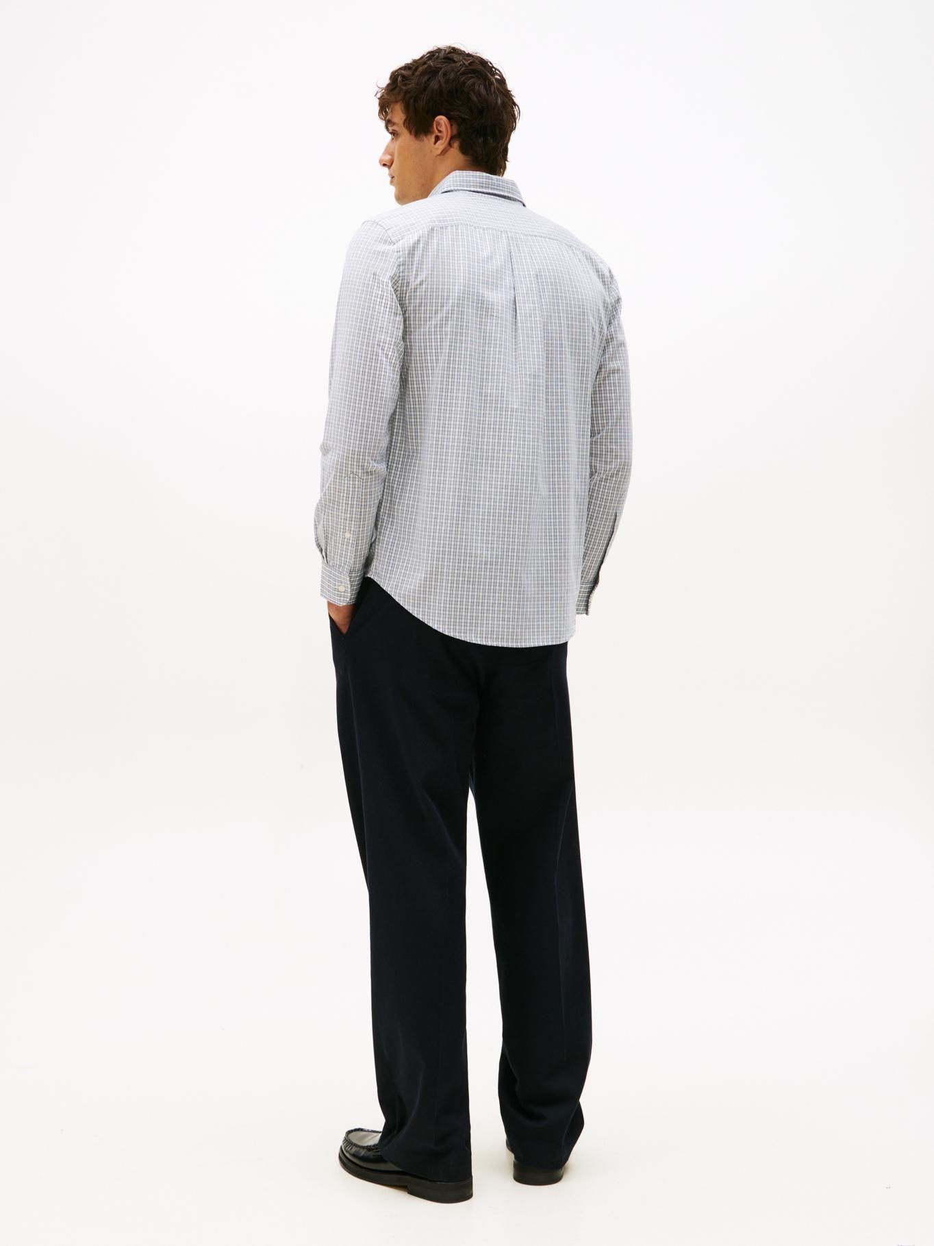 Camisa Th Flex Corte Regular Azul Tommy Hilfiger-2