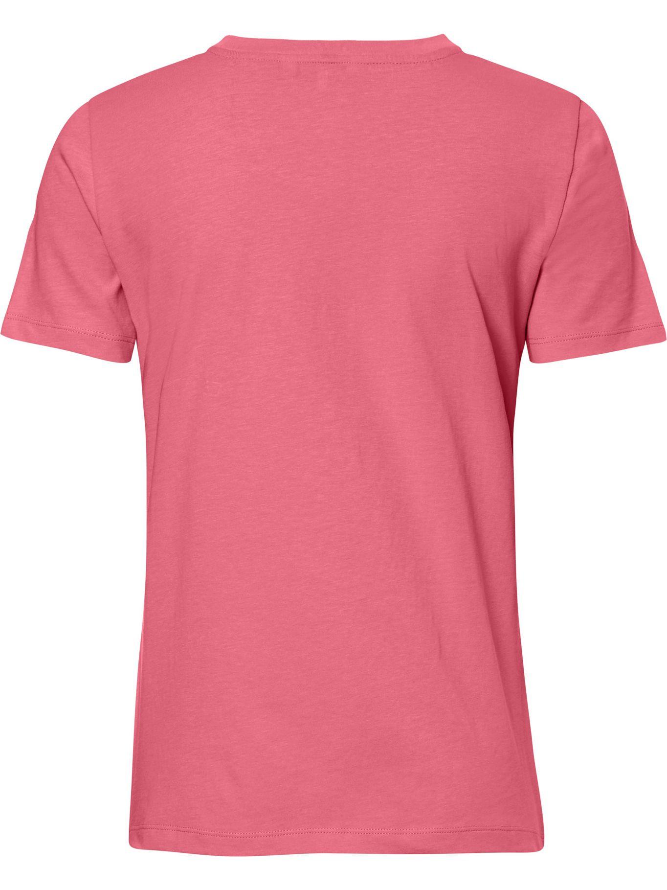 Polera Essential C-Neck Con Logo Rosado Tommy Hilfiger-1