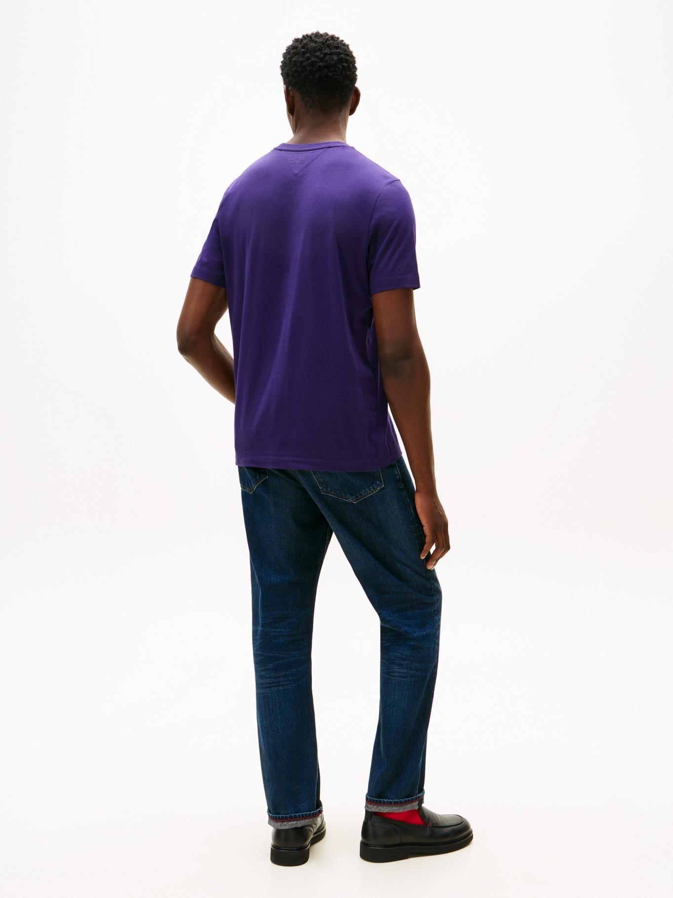 Polera Essential C-Neck Regular Tommy Hilfiger Morado-2