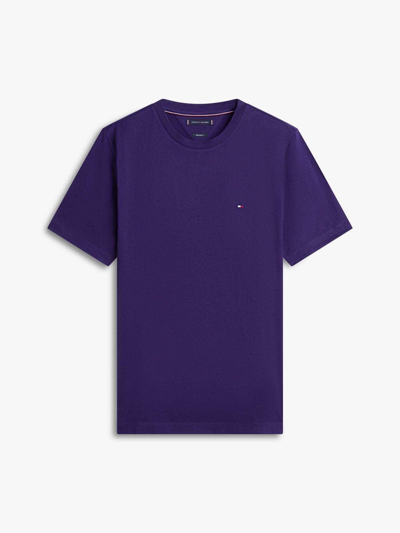 Polera Essential C-Neck Regular Tommy Hilfiger Morado-4