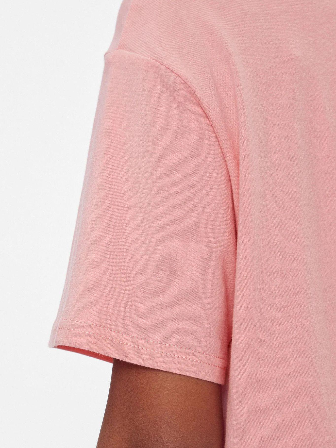 Polera Relaxed Logo Monotype Rosado Tommy Jeans-4