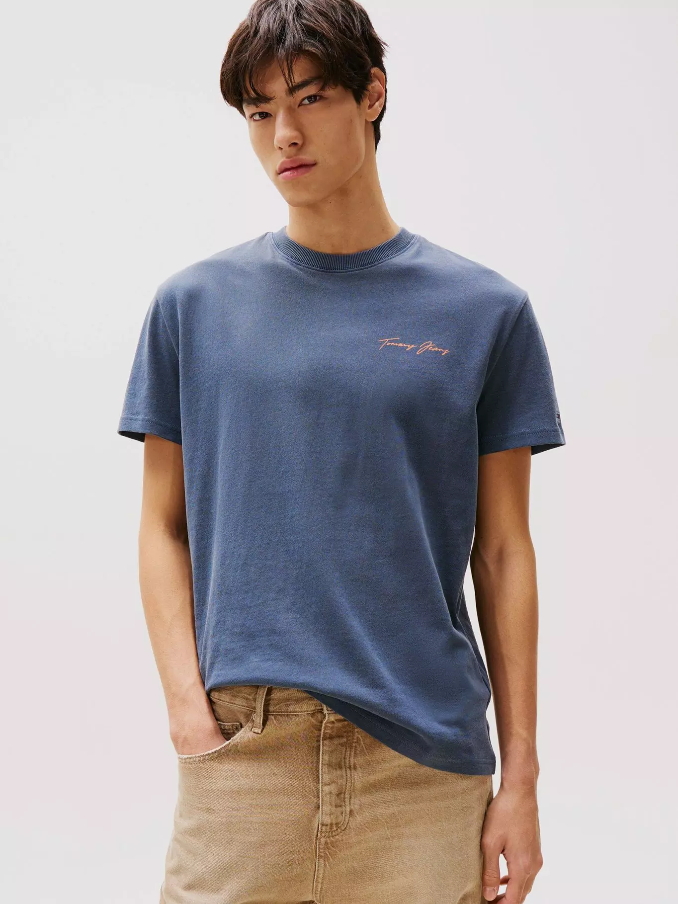 Polera Sailing Logo Regular Fit Azul Tommy Jeans-0
