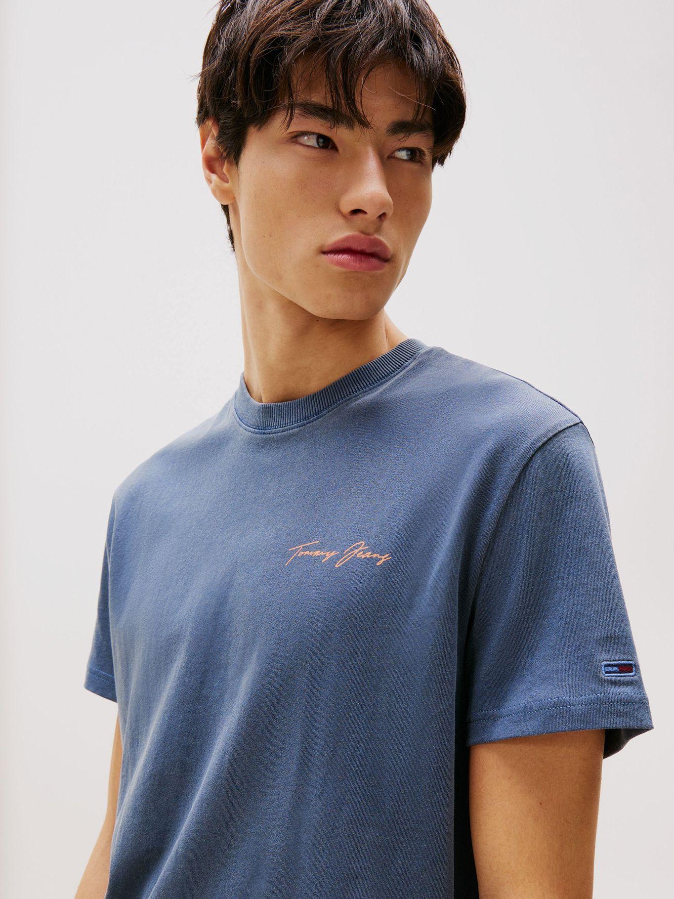 Polera Sailing Logo Regular Fit Azul Tommy Jeans-3