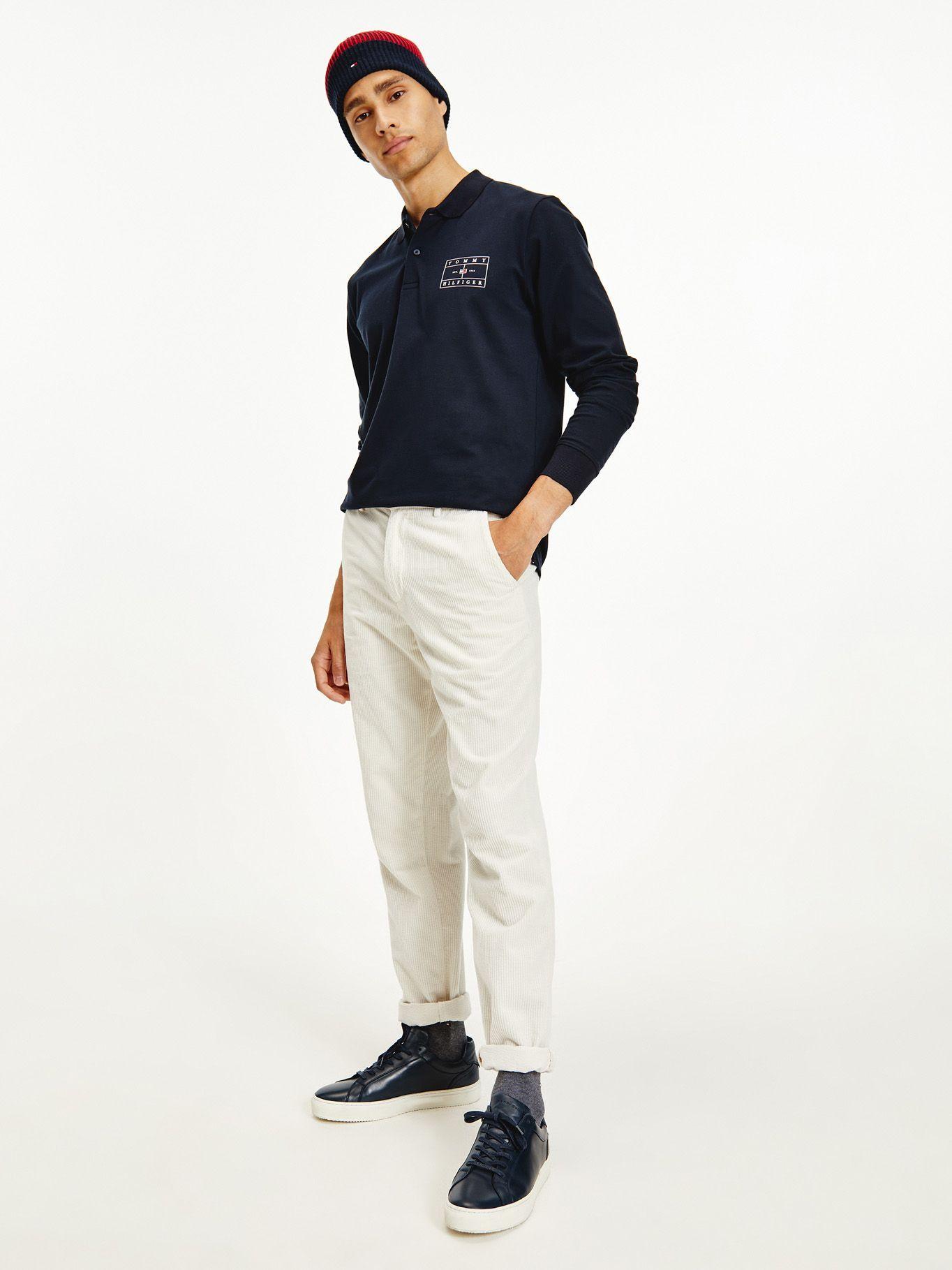 Polo Logo Regular Azul Tommy Hilfiger F2-0