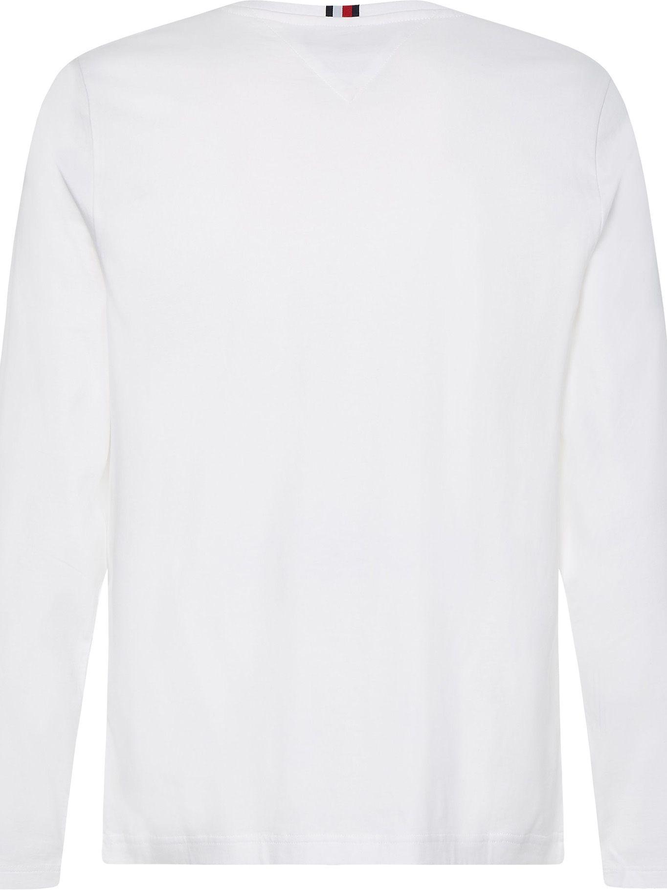 Polera Diagonal Logo Blanco Tommy Hilfiger F2-1