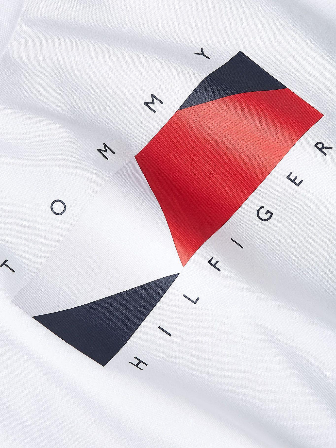 Polera Diagonal Logo Blanco Tommy Hilfiger F2-3