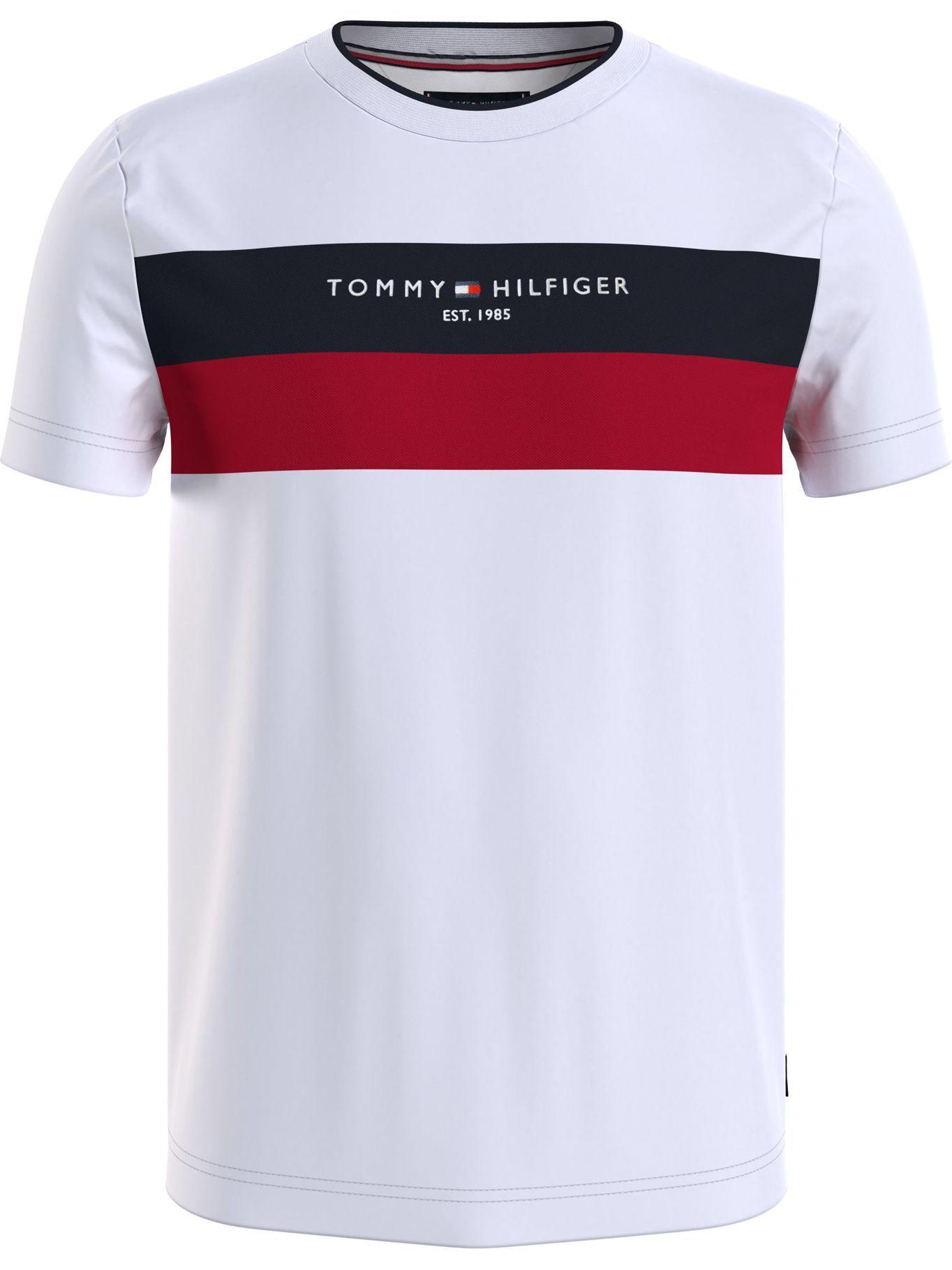 Polera Texture Insert Logo Blanco Tommy Hilfiger-0