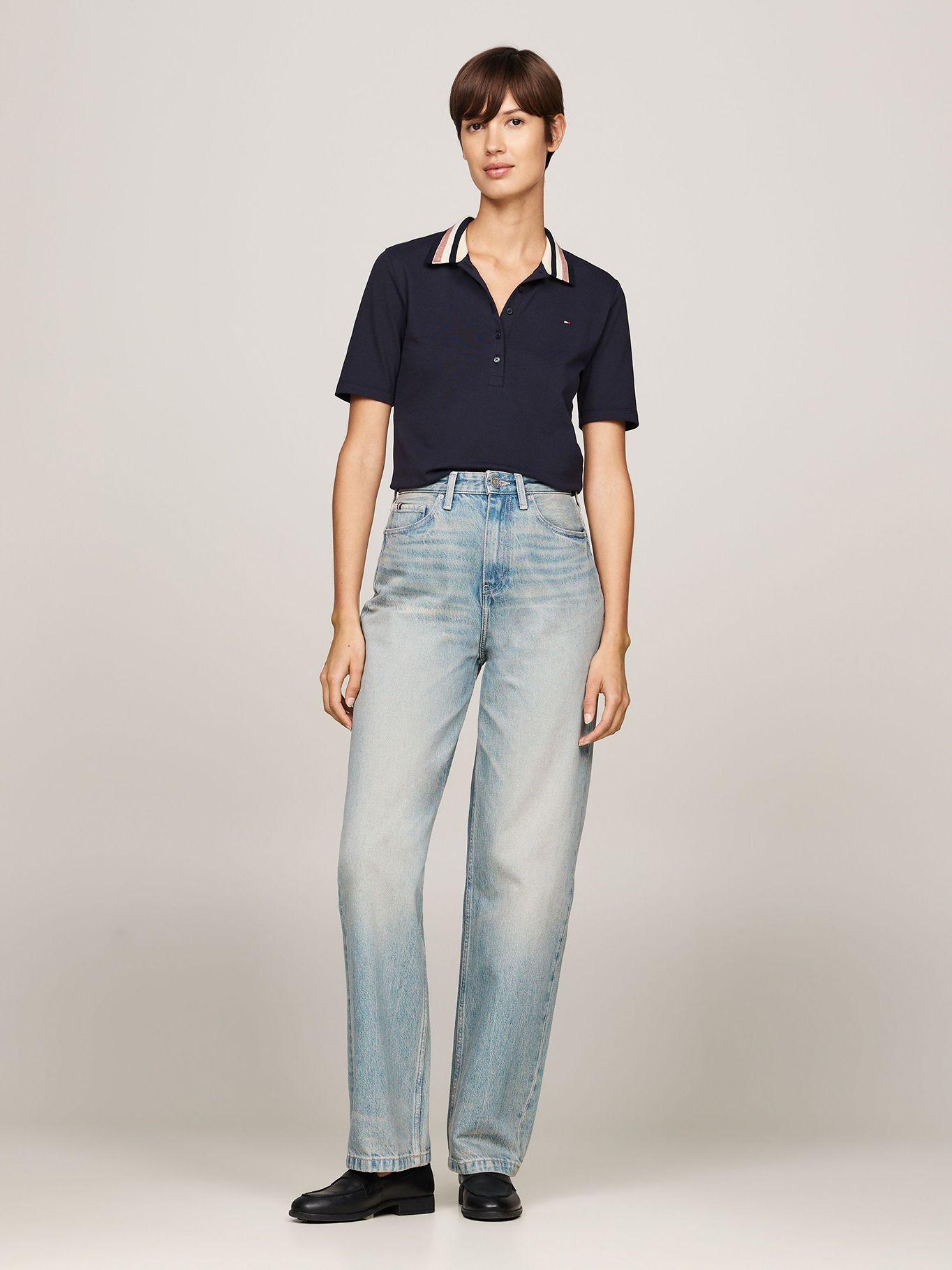 Polo De Piqué Slim Fit Azul Tommy Hilfiger-1