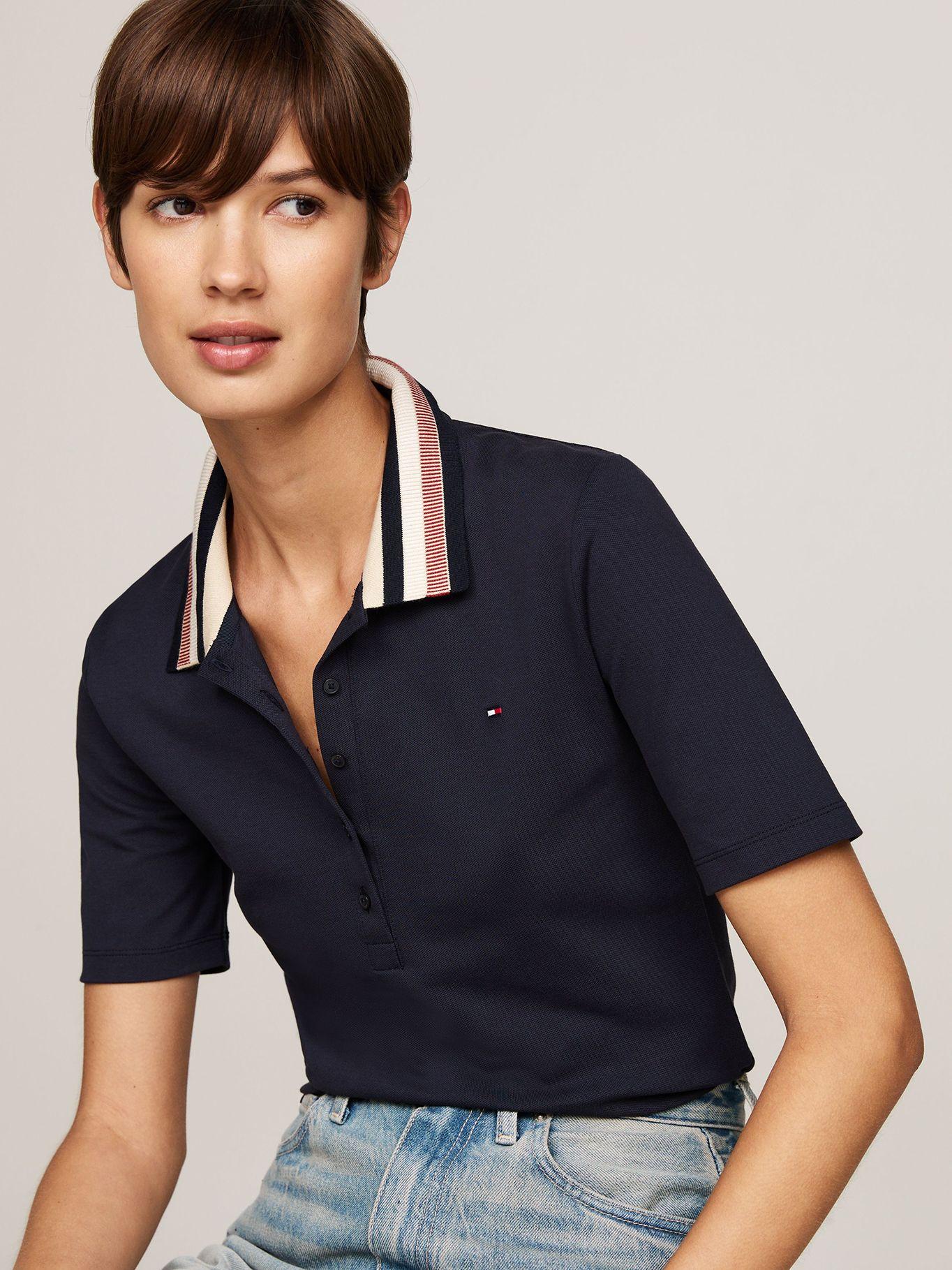 Polo De Piqué Slim Fit Azul Tommy Hilfiger-3