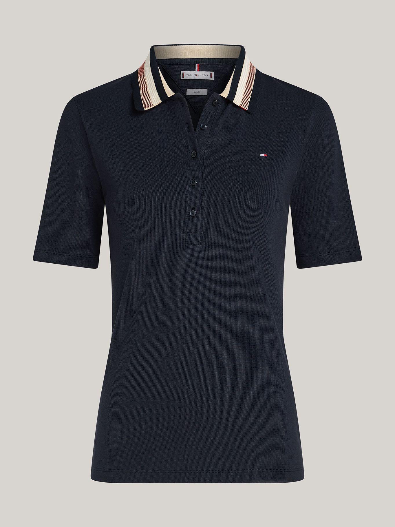 Polo De Piqué Slim Fit Azul Tommy Hilfiger-4