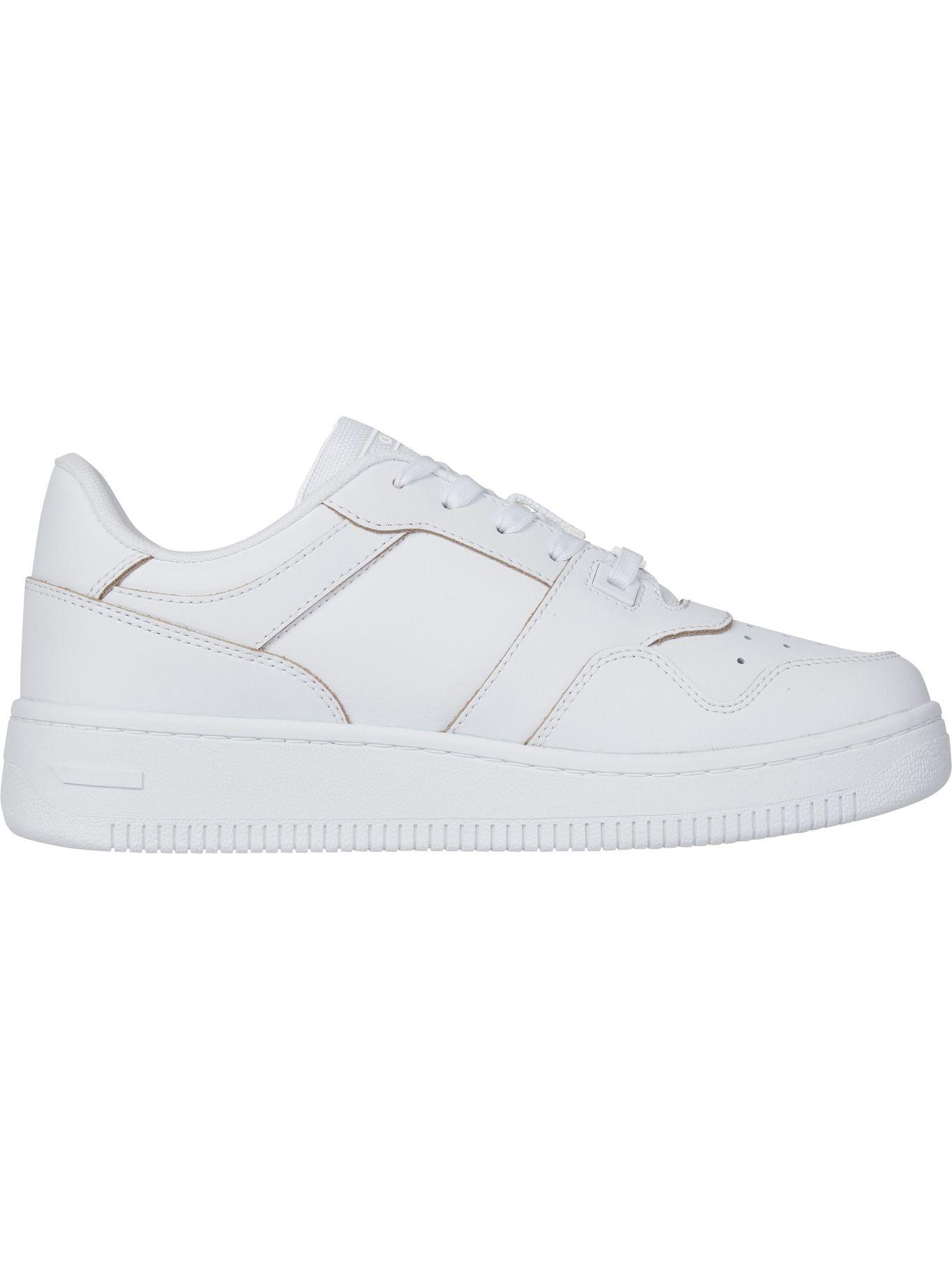 Zapatilla Cuero Basket Con Logo Blanco Tommy Hilfiger-2