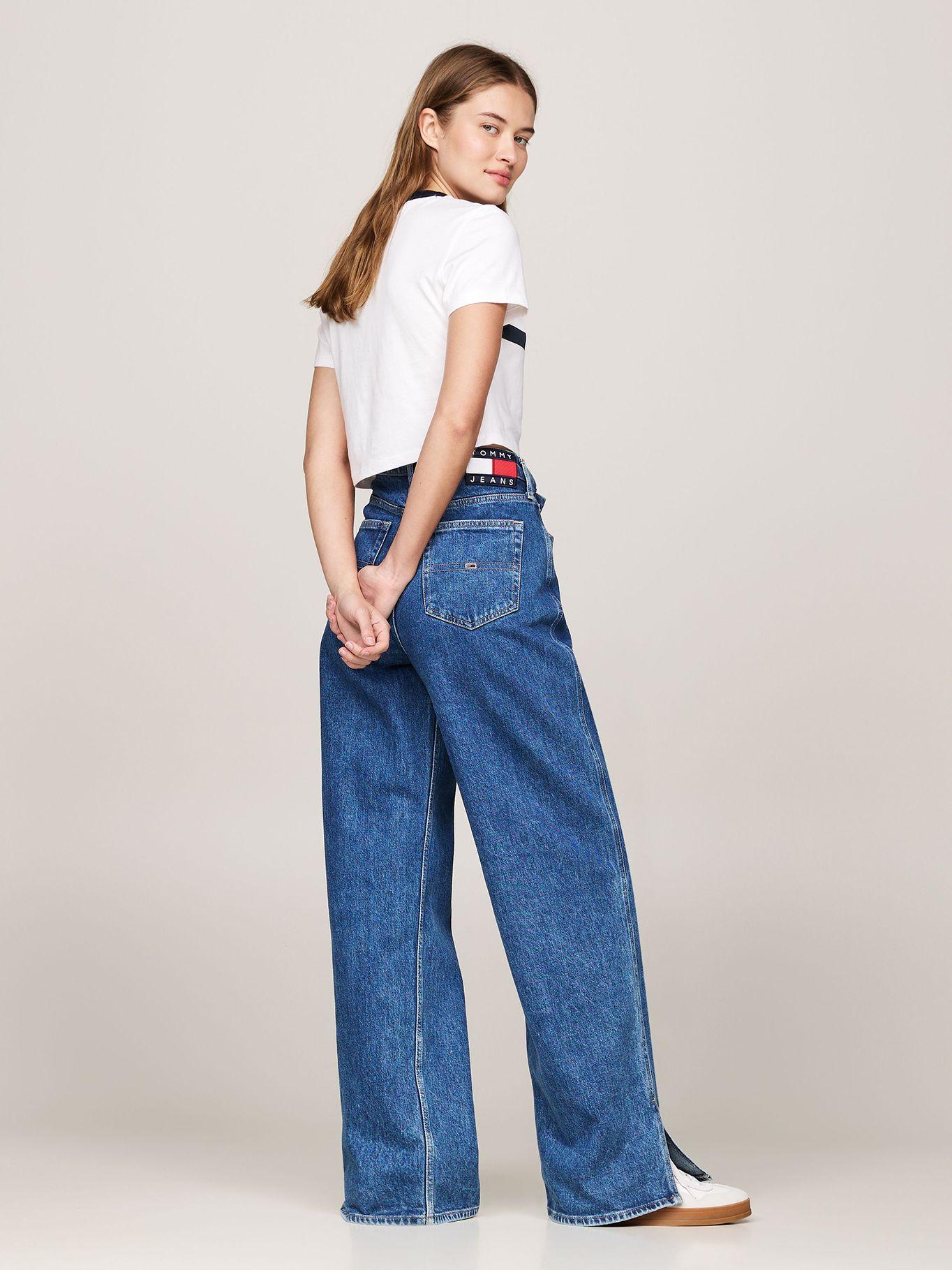 Polera Cropped Slim Fit Con Logo Blanco Tommy Jeans-2