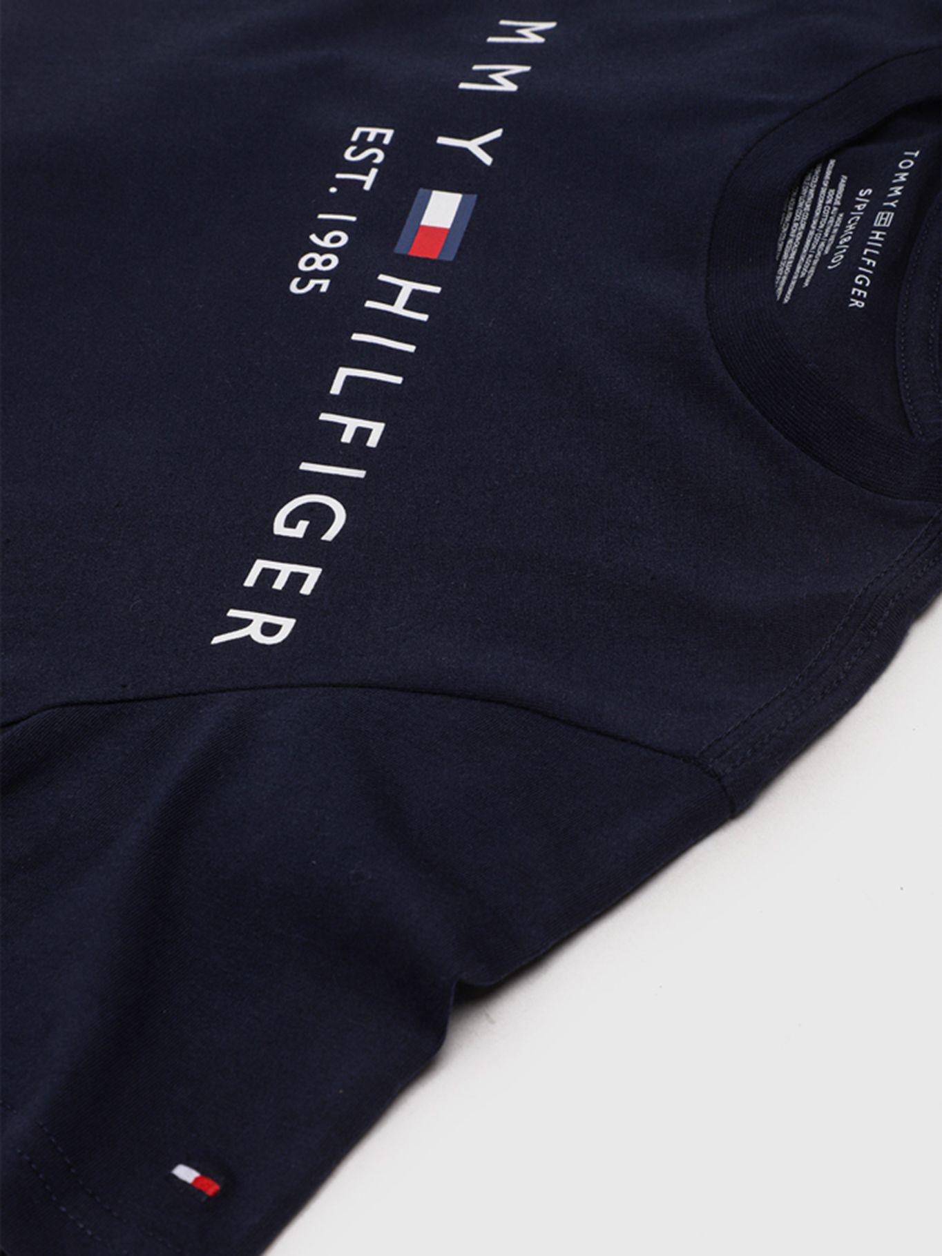 Polera Con Logo Est.1985 Azul Tommy Hilfiger-3