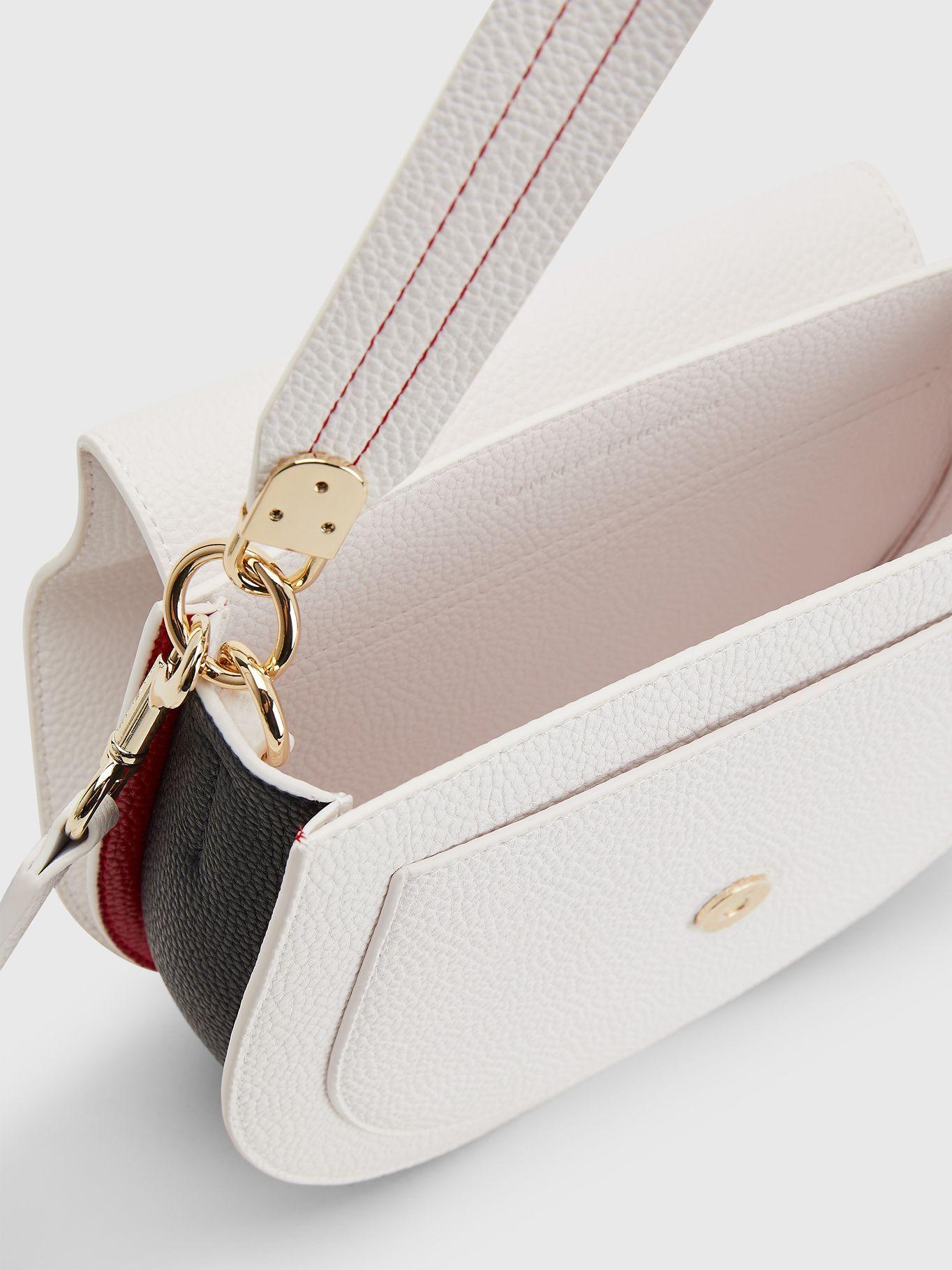 Cartera Saddle Th Monogram Logo Blanco Tommy Hilfiger-3
