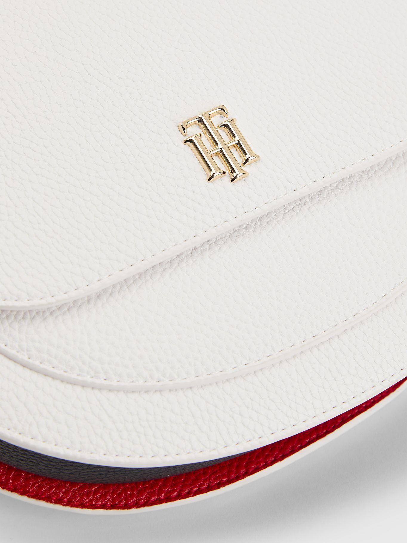 Cartera Saddle Th Monogram Logo Blanco Tommy Hilfiger-2