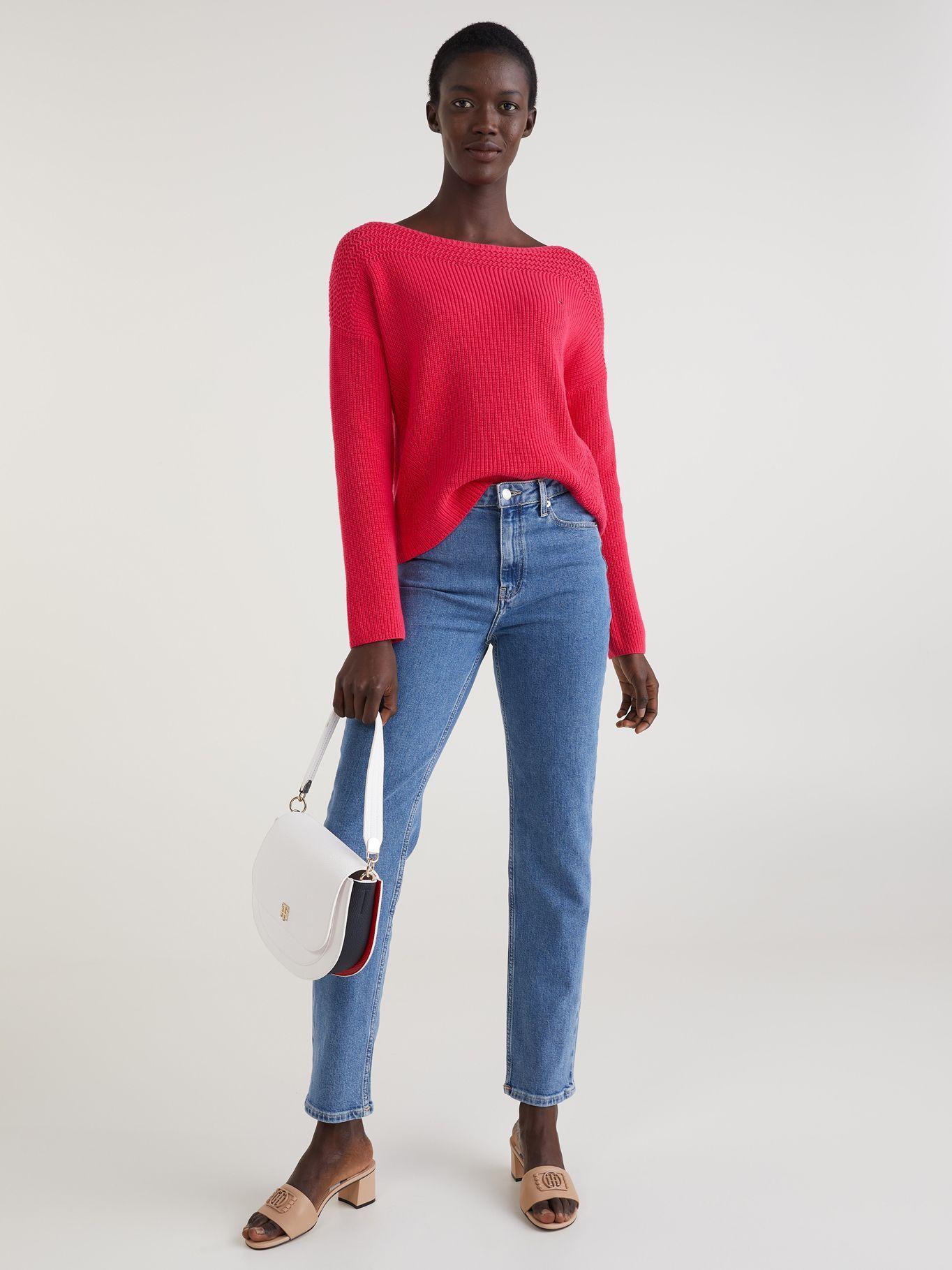 Cartera Saddle Th Monogram Logo Blanco Tommy Hilfiger-4