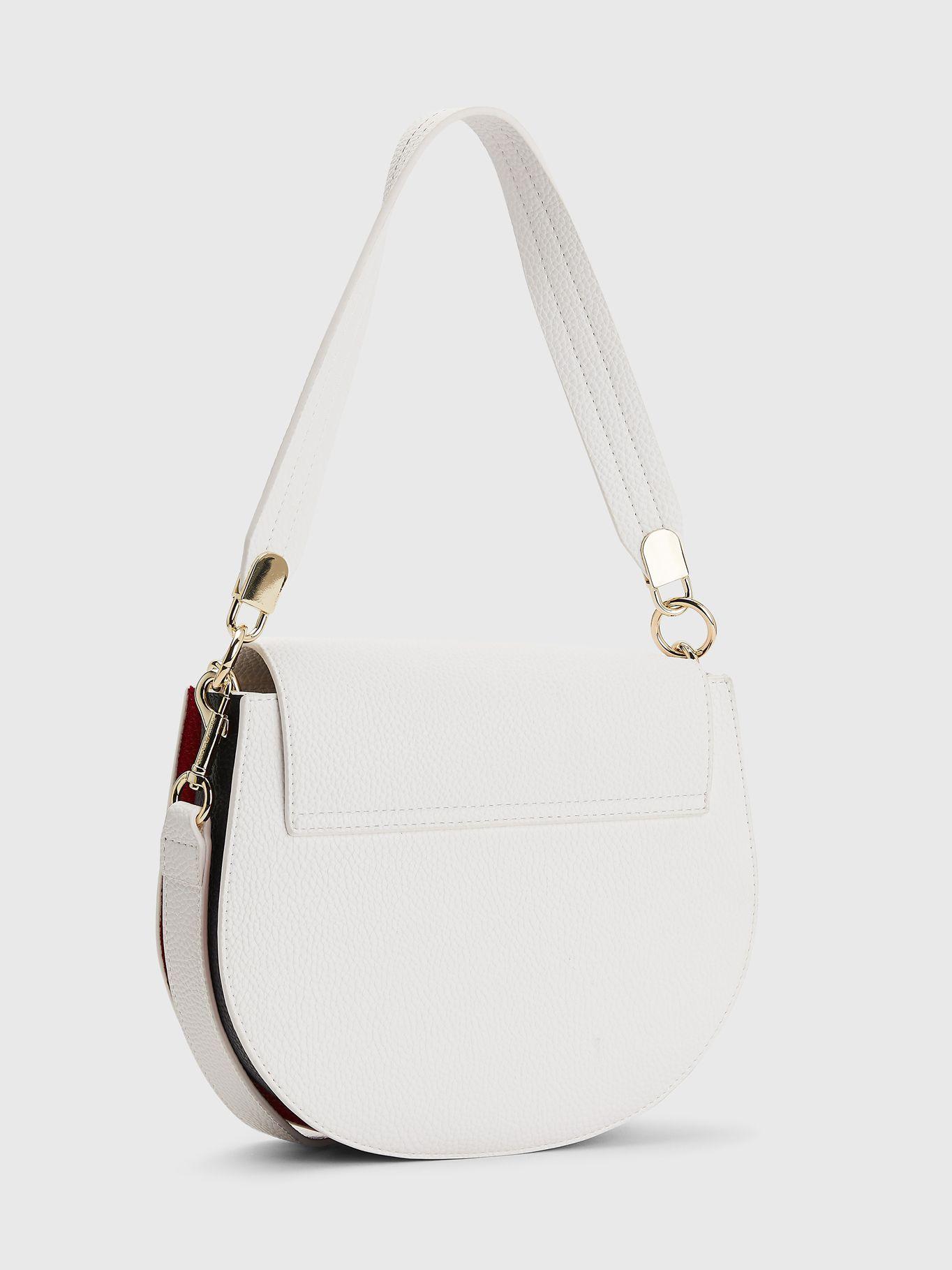 Cartera Saddle Th Monogram Logo Blanco Tommy Hilfiger-1