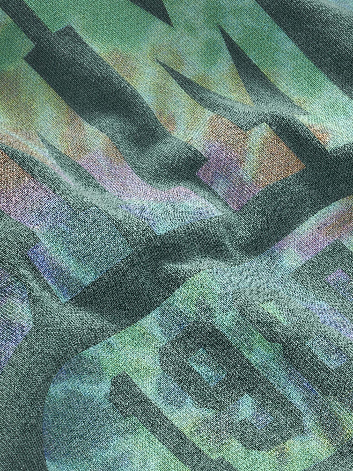 Polera Logo Desteñido Verde Tommy Jeans M2-2