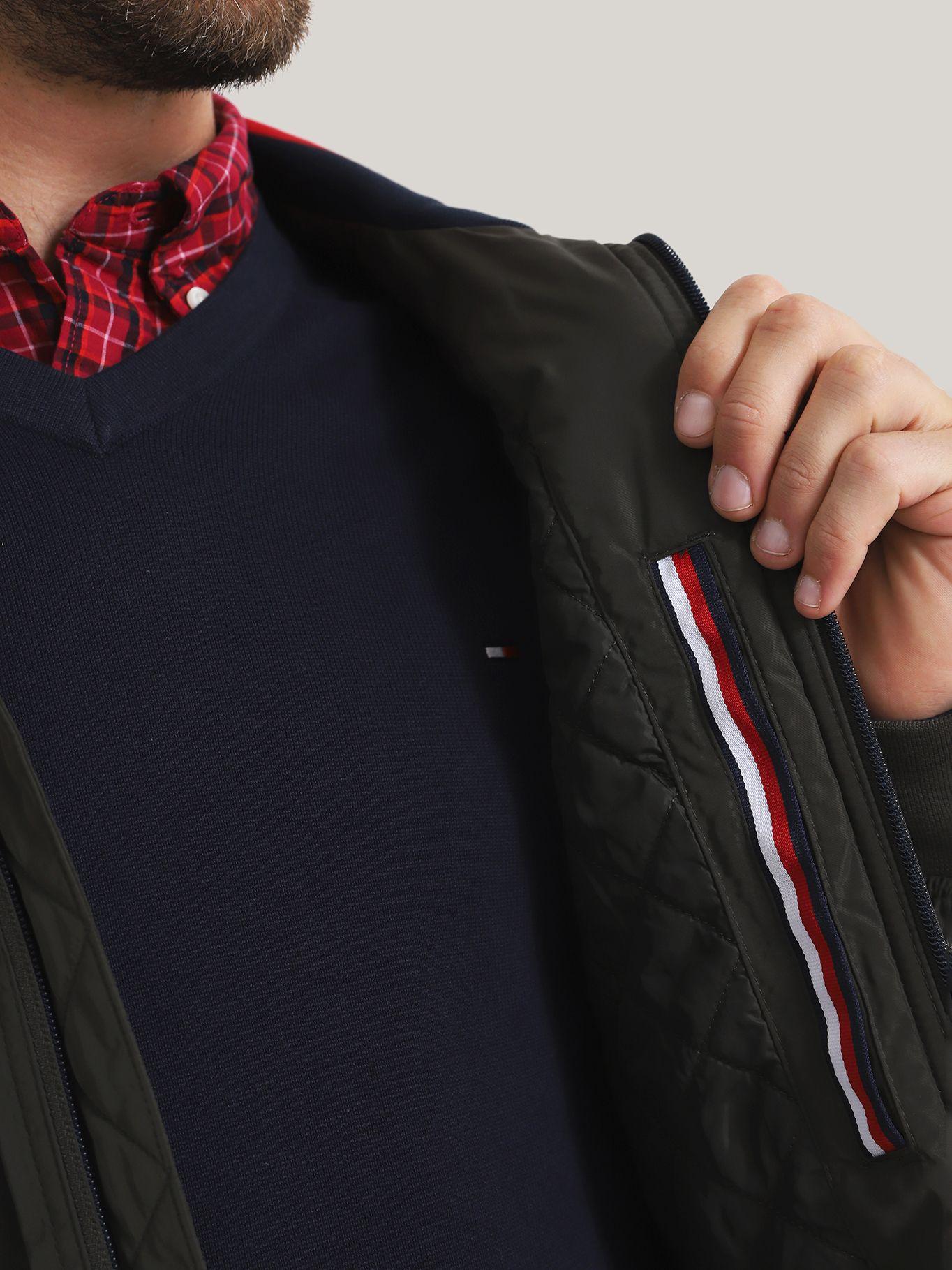 CHAQUETA BOMBER GOLF LOGO VERDE TOMMY HILFIGER-4