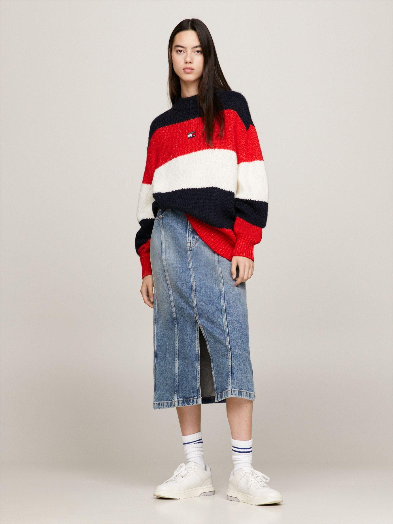 SWEATER OVERSIZE COLOR BLOCK MULTICOLOR TOMMY JEANS-1