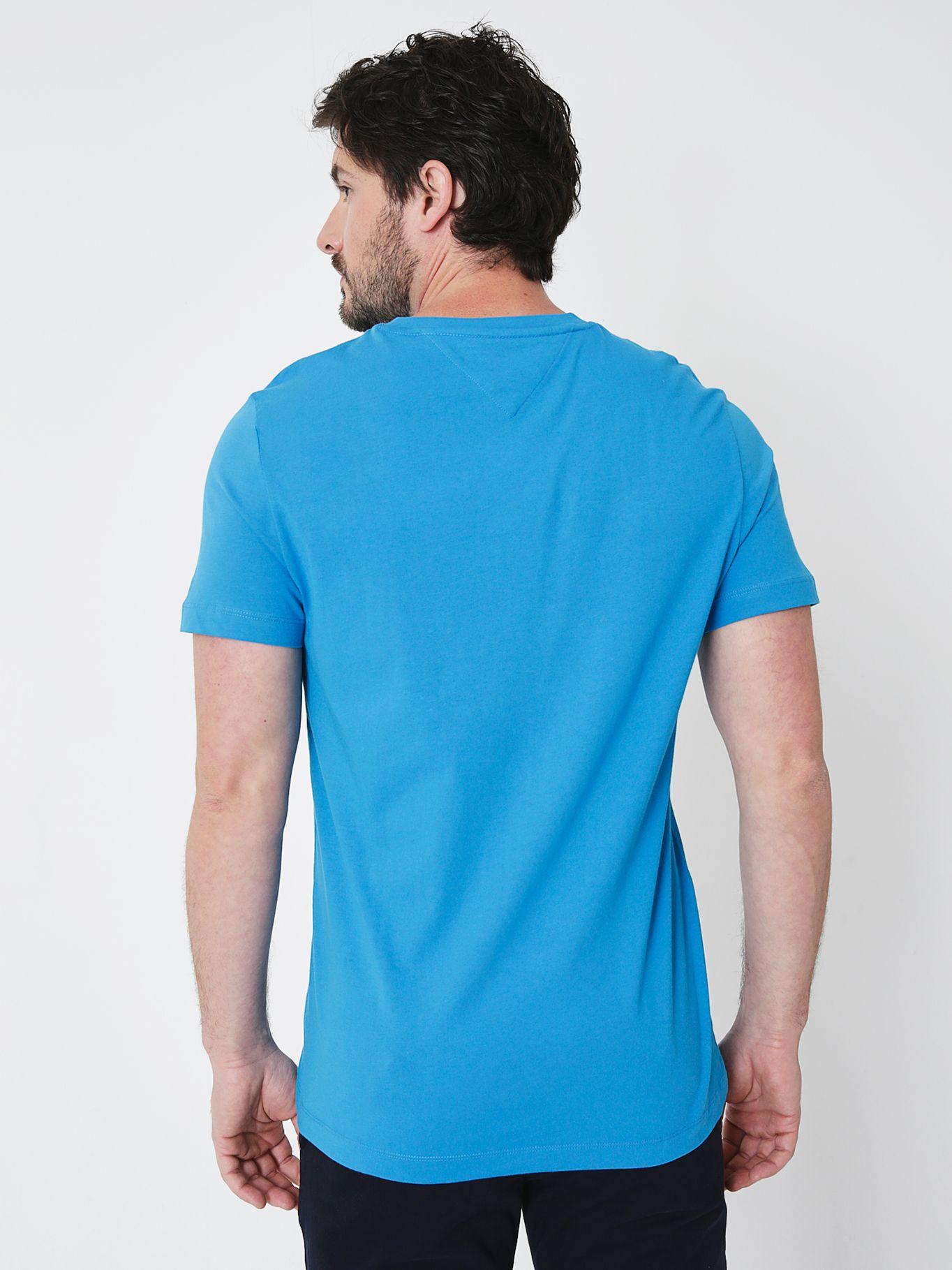 Polera Slim Fit Logo Monotype Azul Tommy Hilfiger-1