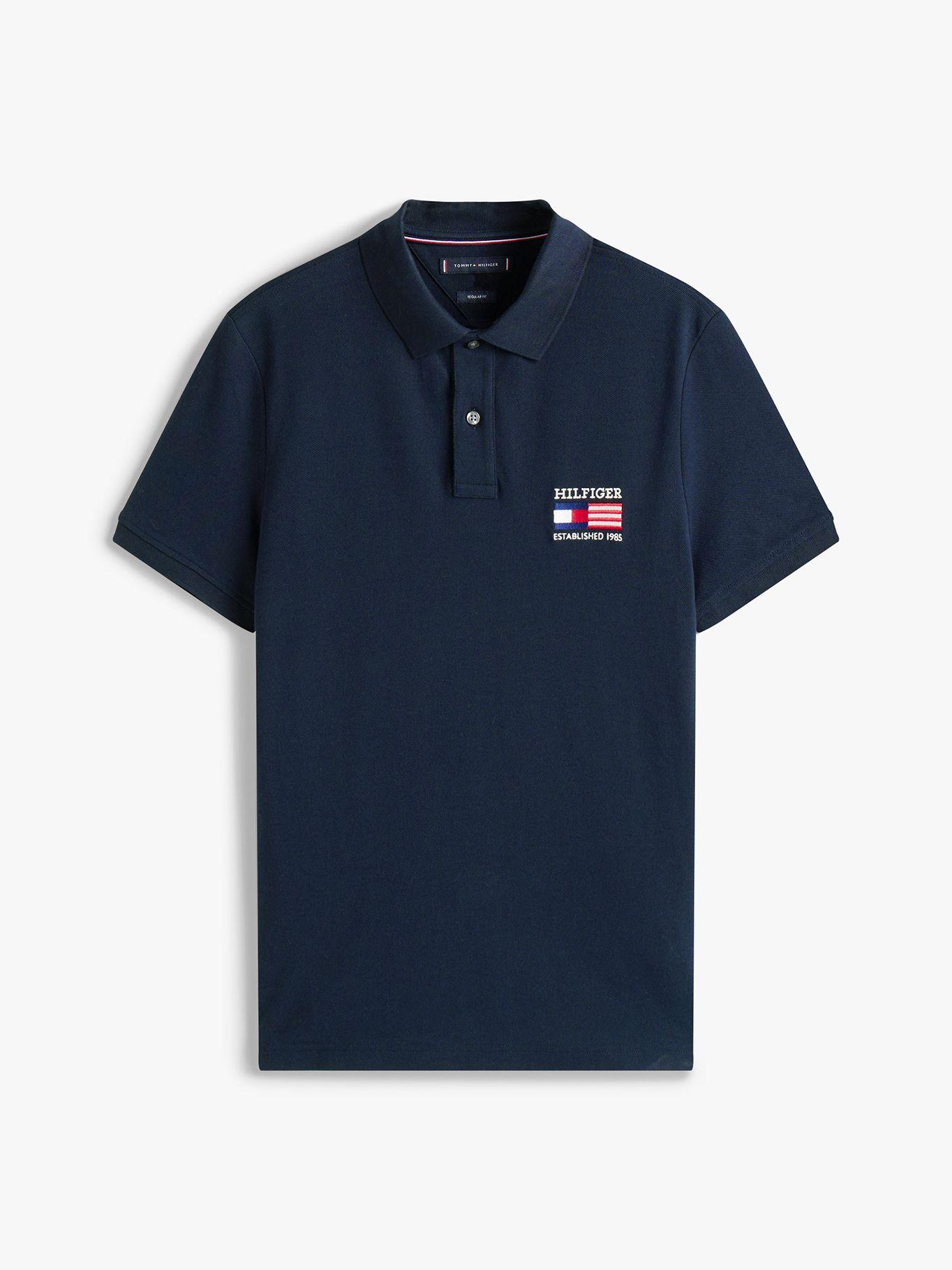 Polo Flag Con Logo Regular Fit Azul DW5 Tommy Hilfiger-4