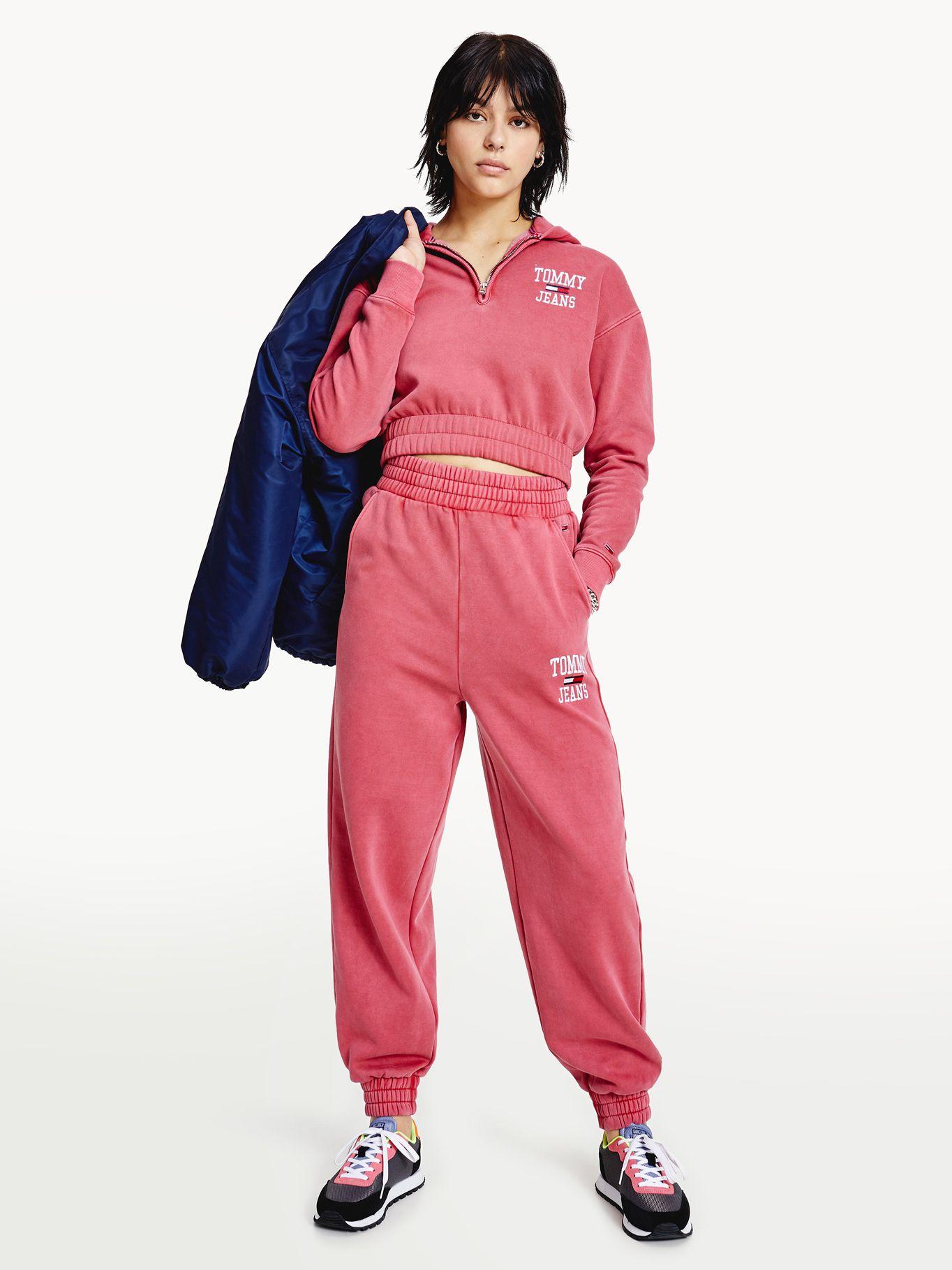 Polerón Hoodie Cropped Rojo Tommy Jeans MY2-0