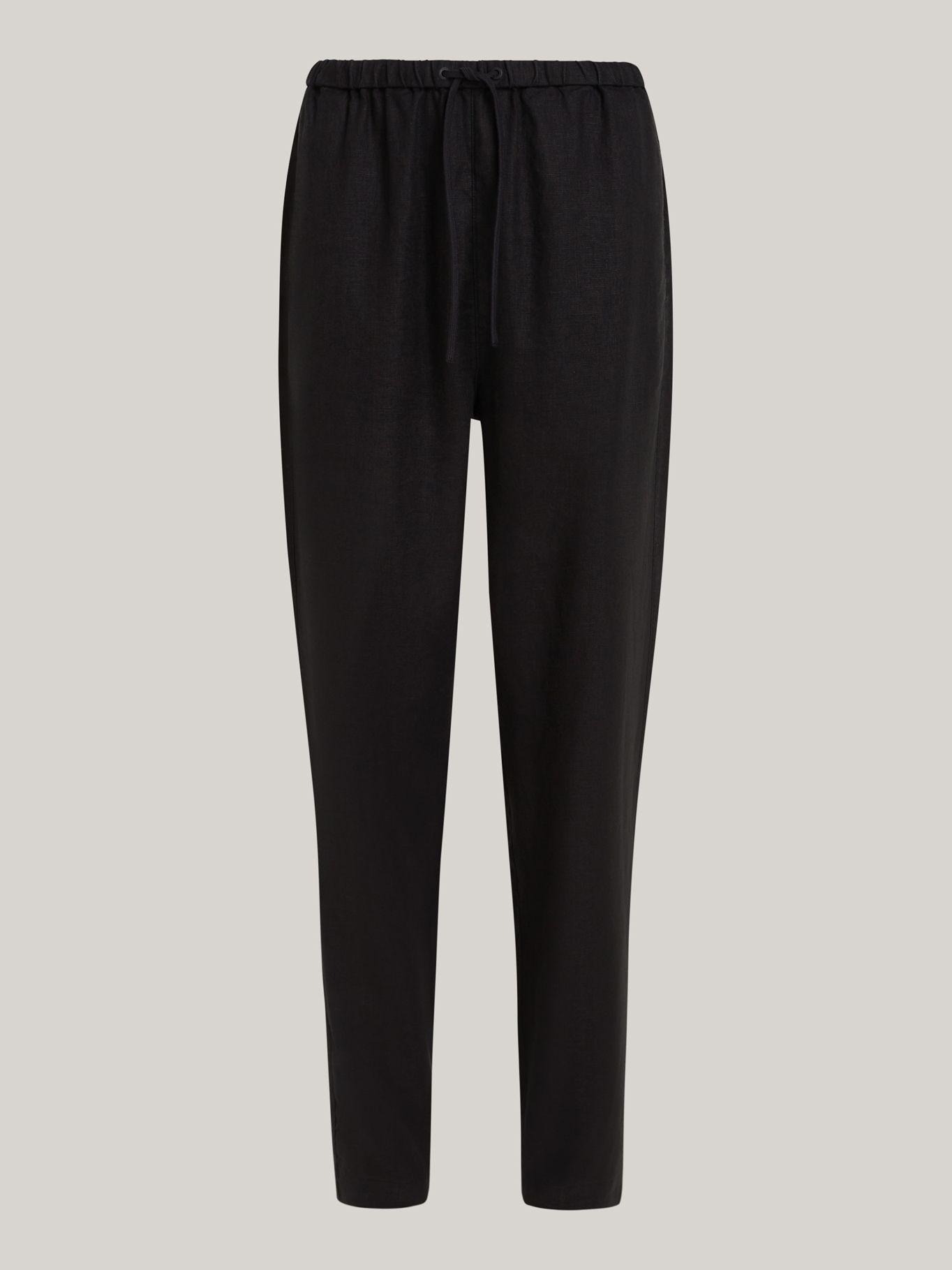 Pantalón Casual Cónico Con Cordón Negro Tommy Hilfiger-4