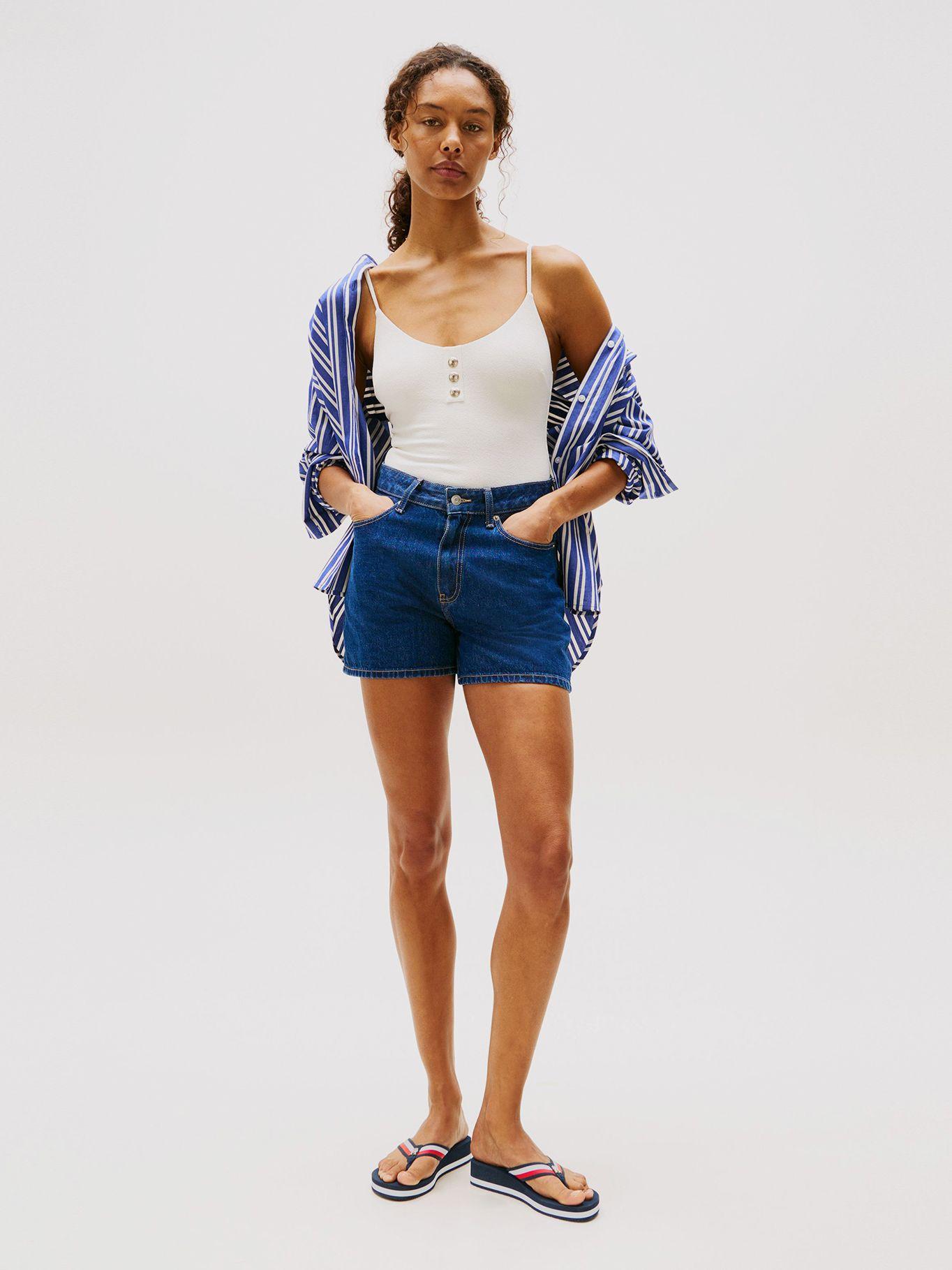 Sandalia Cuña Con Tiras Distintivas Azul Tommy Hilfiger-1